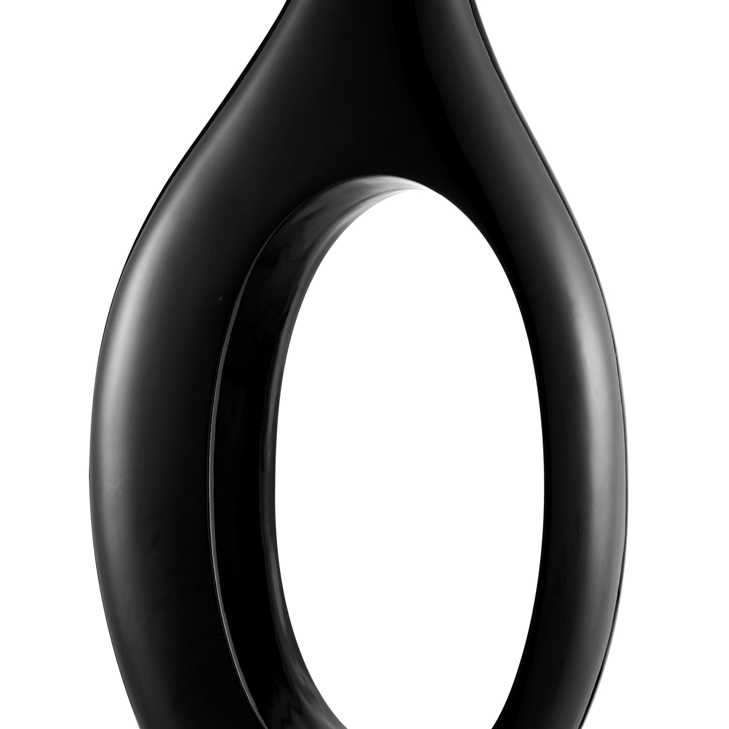 Trombone Vase // Small Black - Disselt Designs