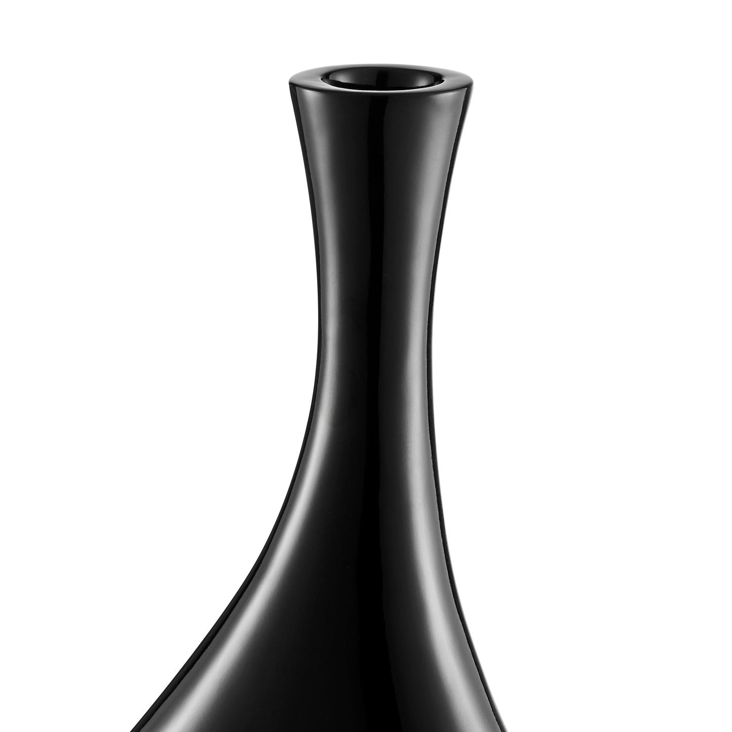 Trombone Vase // Small Black - Disselt Designs