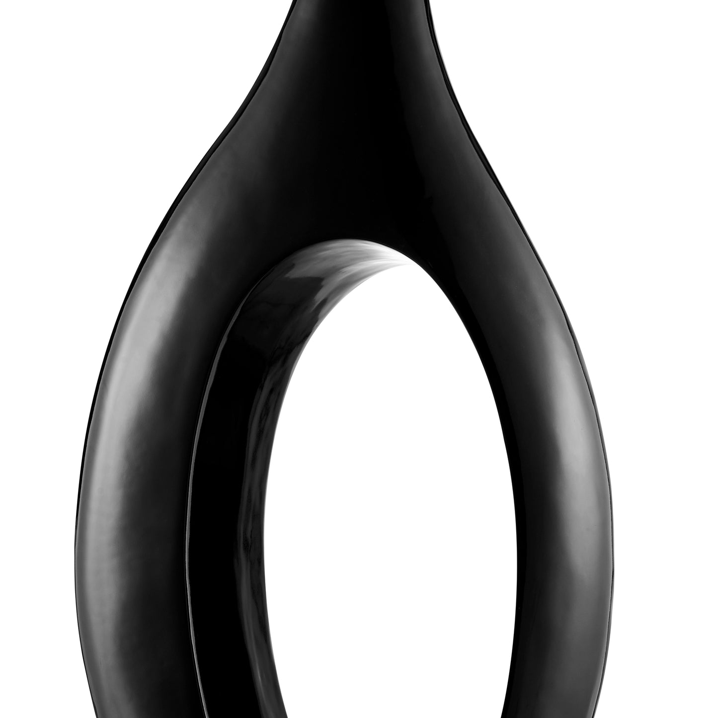 Trombone Vase // Large Black - Disselt Designs