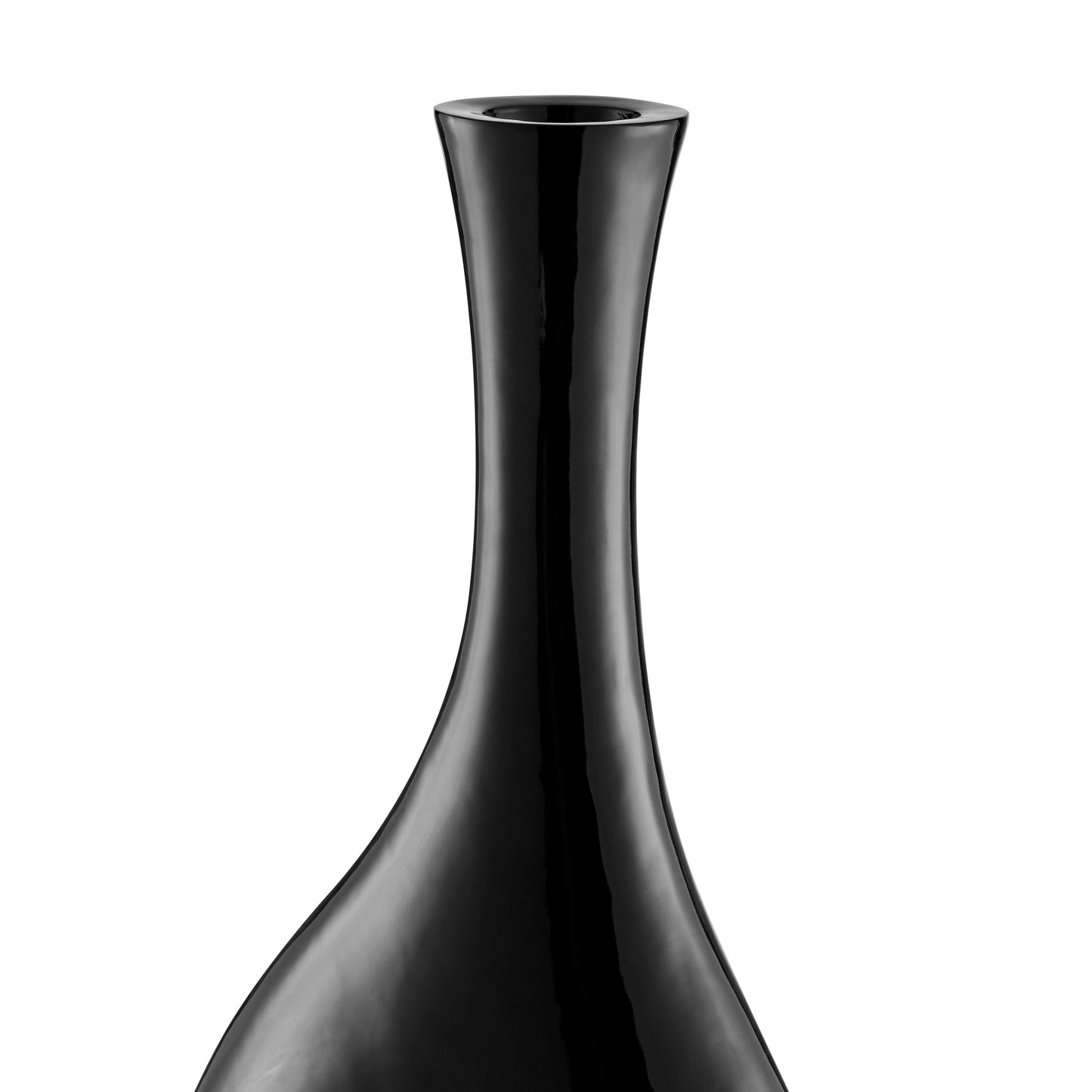 Trombone Vase // Large Black - Disselt Designs