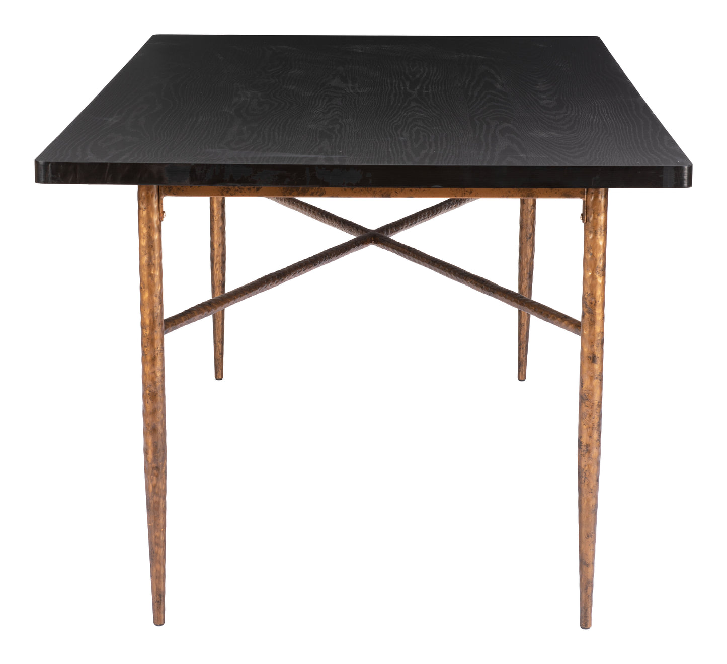 Nida Dining Table Black & Bronze - Disselt Designs
