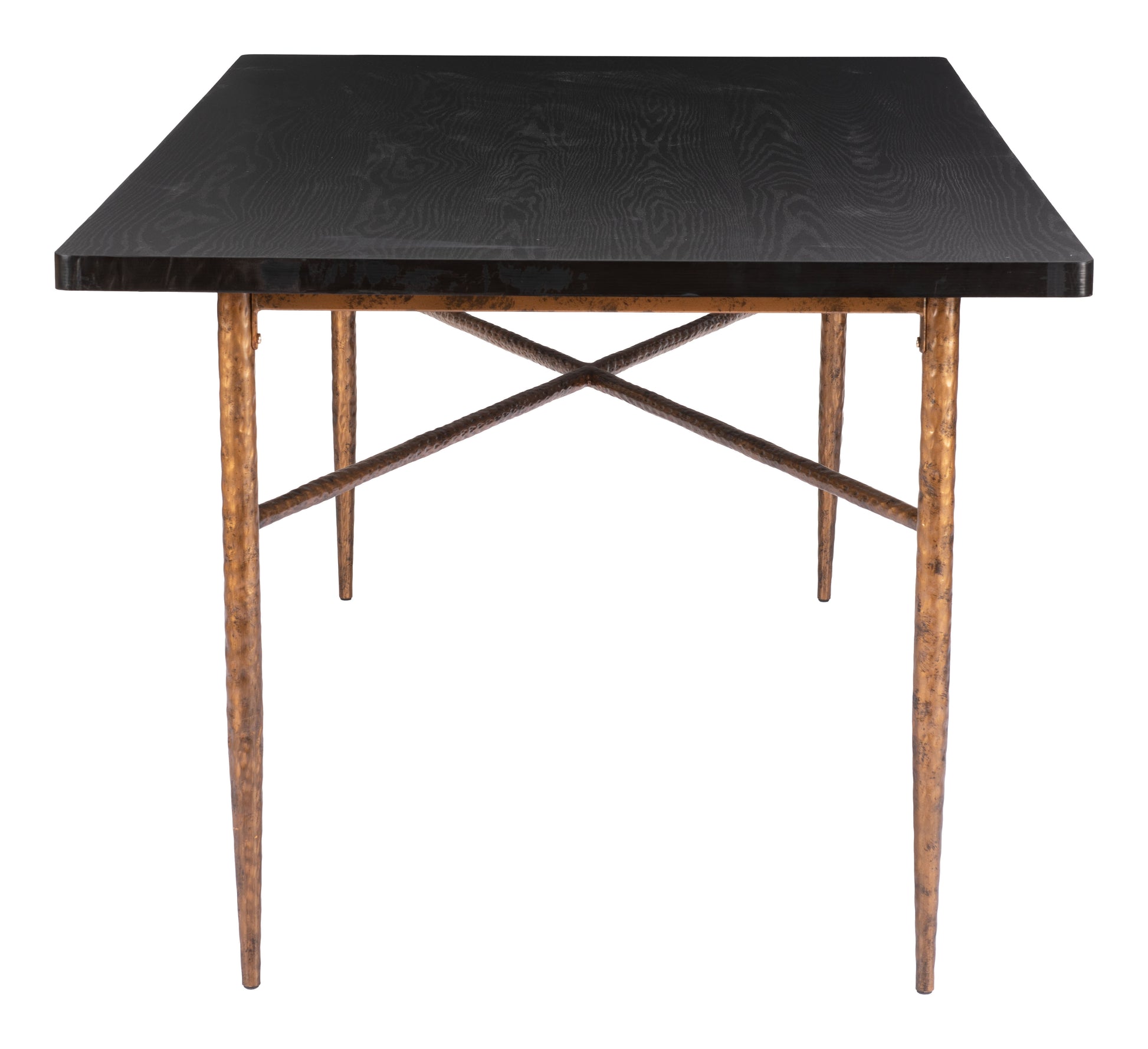 Nida Dining Table Black & Bronze - Disselt Designs