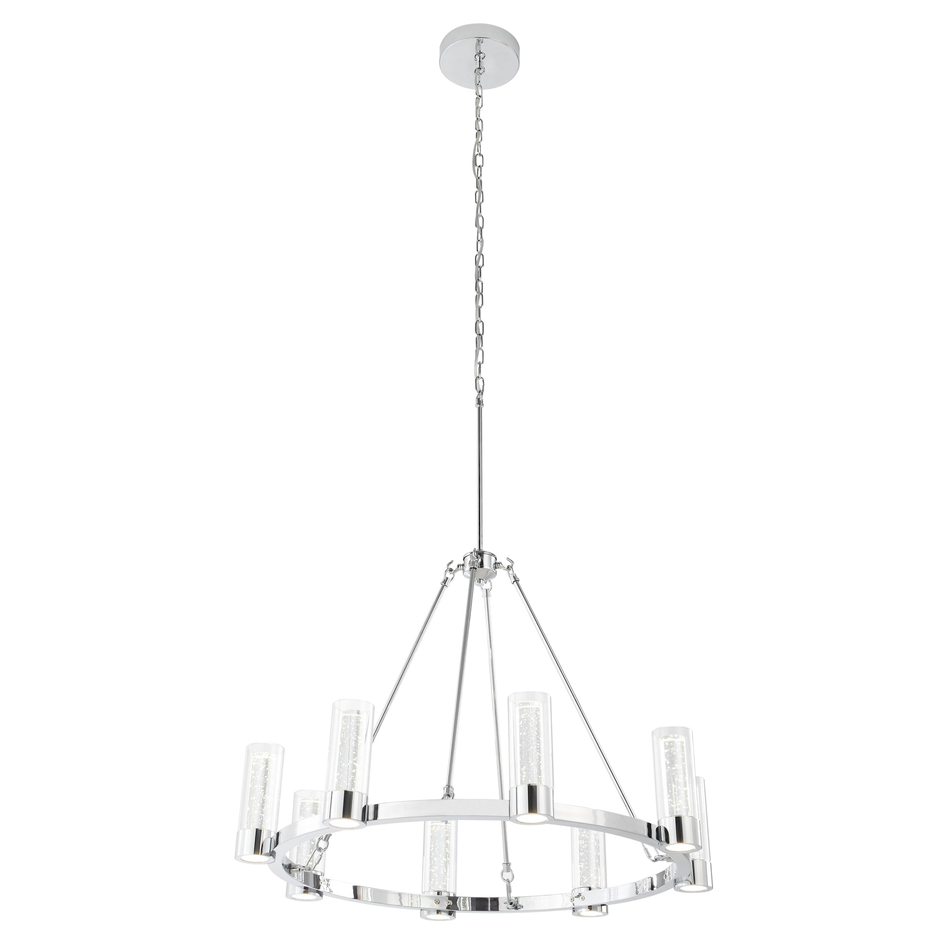 Victory 8 Light Chandelier // Chrome - Disselt Designs