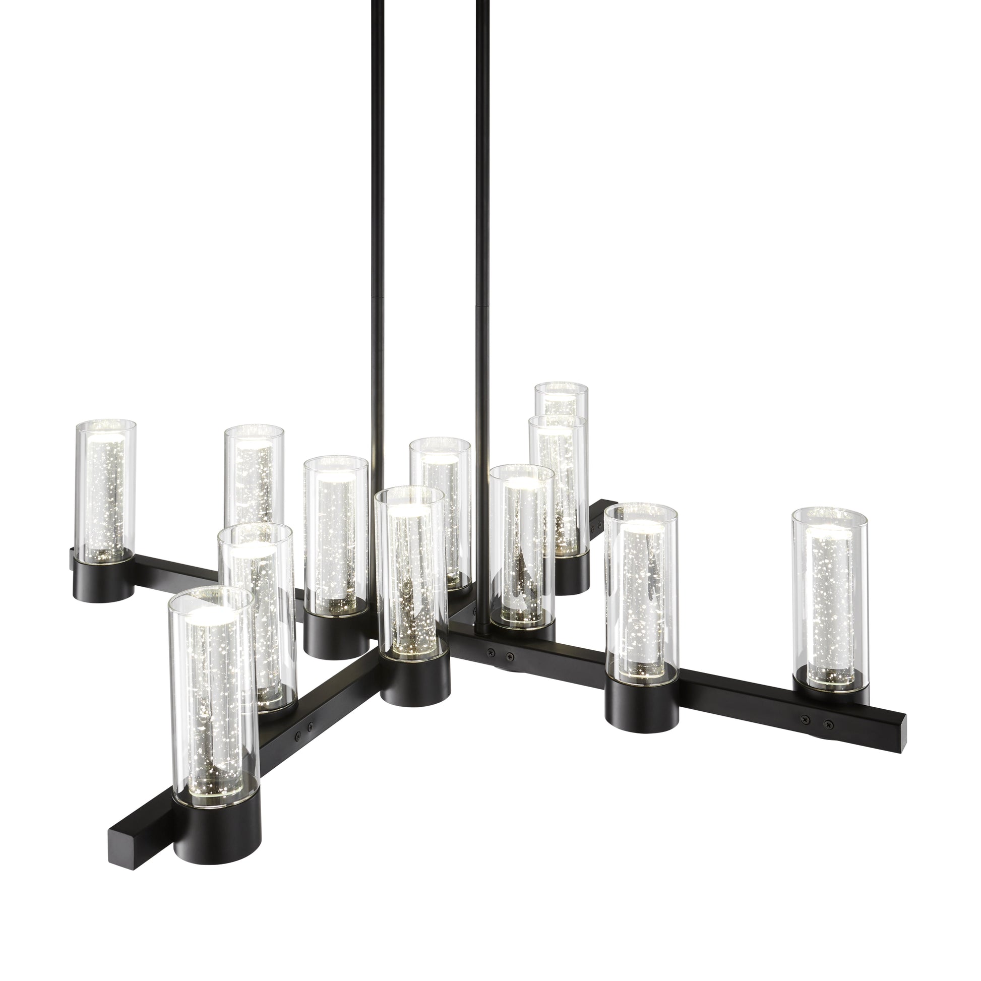 Victory 12 Light Chandelier // Matte Black - Disselt Designs