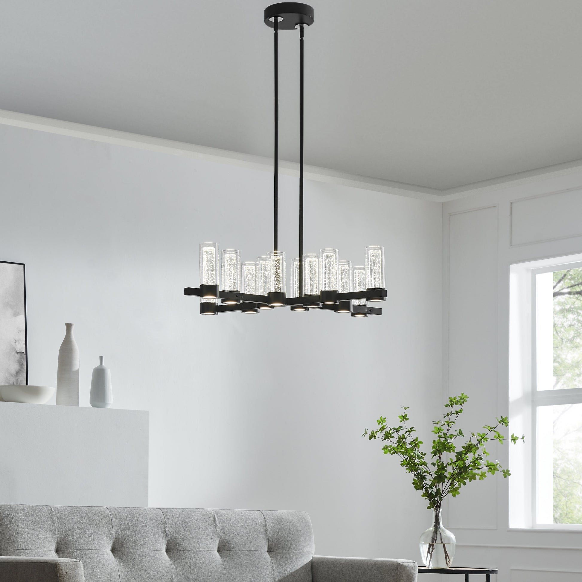 Victory 12 Light Chandelier // Matte Black - Disselt Designs