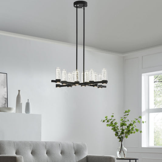 Victory 12 Light Chandelier // Matte Black - Disselt Designs
