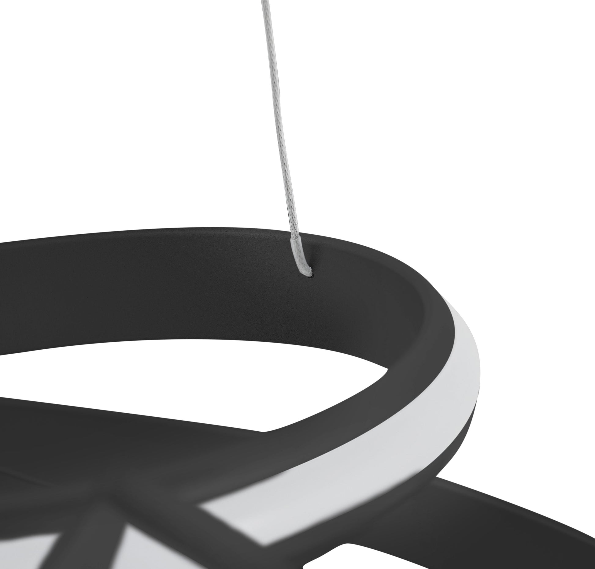 Oslo LED Adjustable Chandelier // Black - Disselt Designs