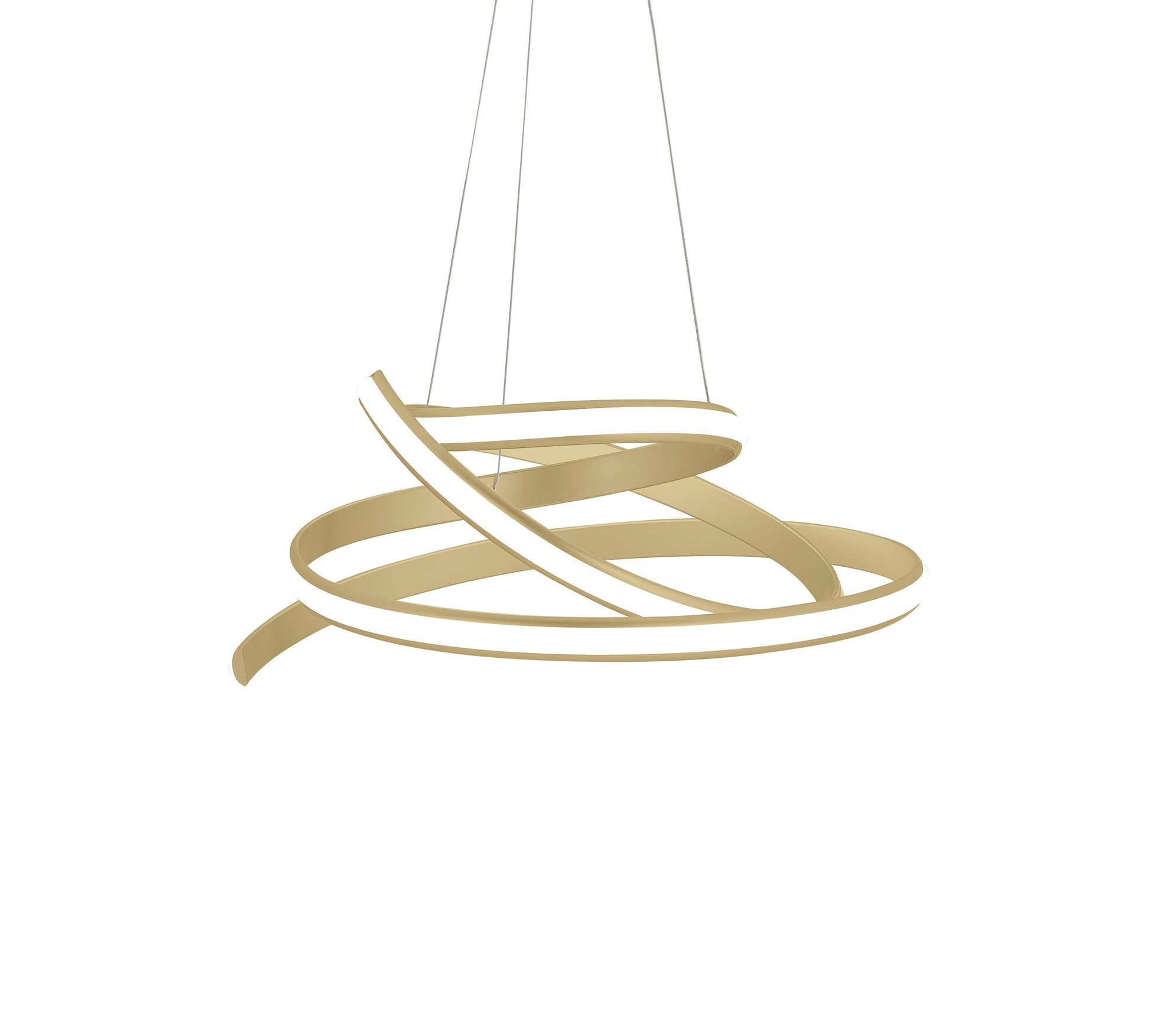 Oslo LED Adjustable Chandelier // Gold - Disselt Designs