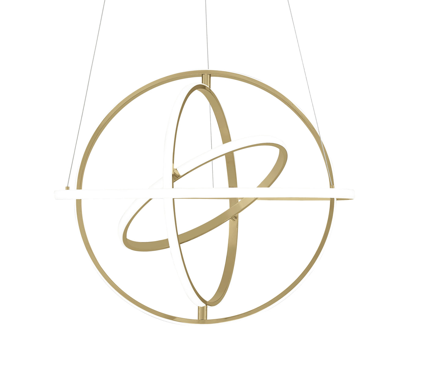 Oxford LED Adjustable Chandelier // Sandy Gold