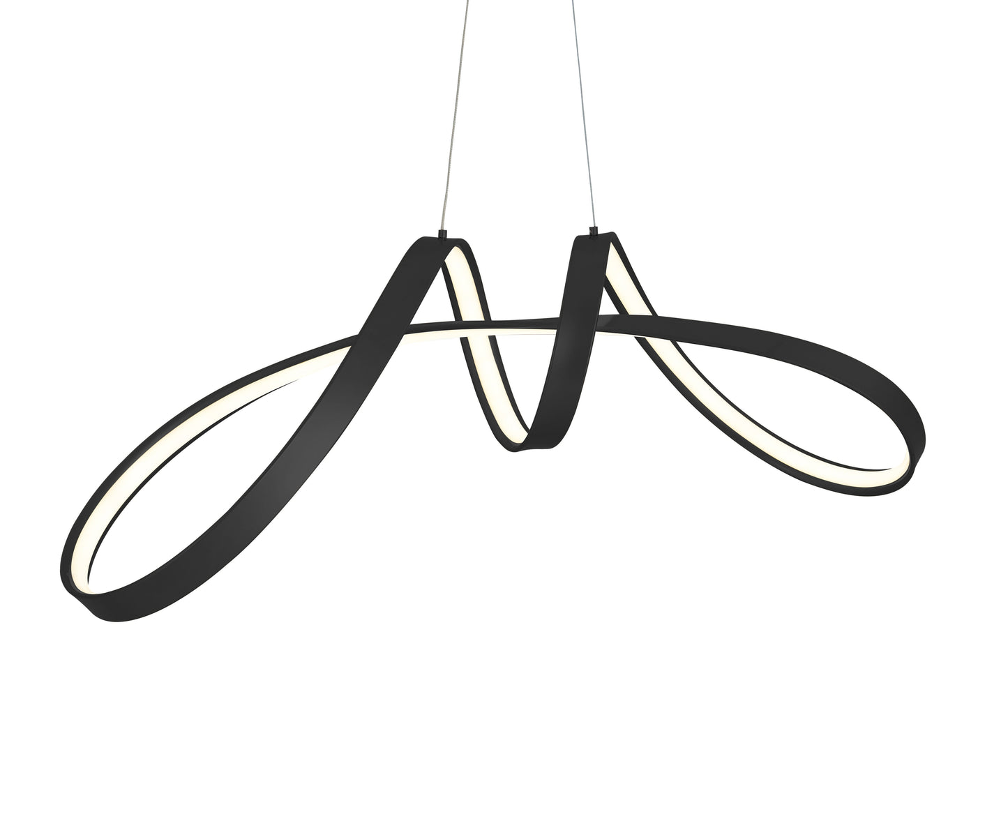Bucharest Integrated LED Chandelier // Black - Disselt Designs