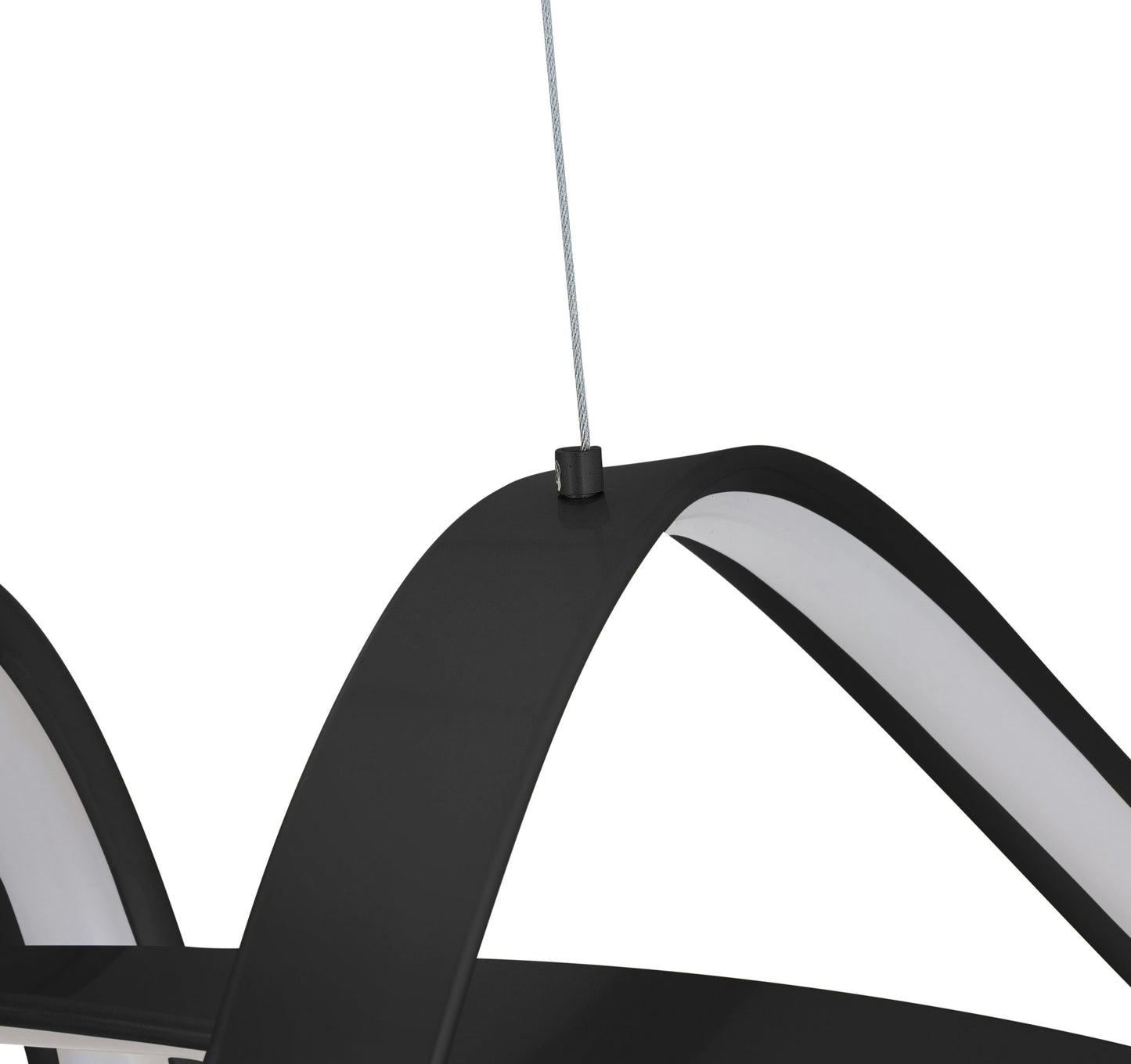Bucharest Integrated LED Chandelier // Black - Disselt Designs