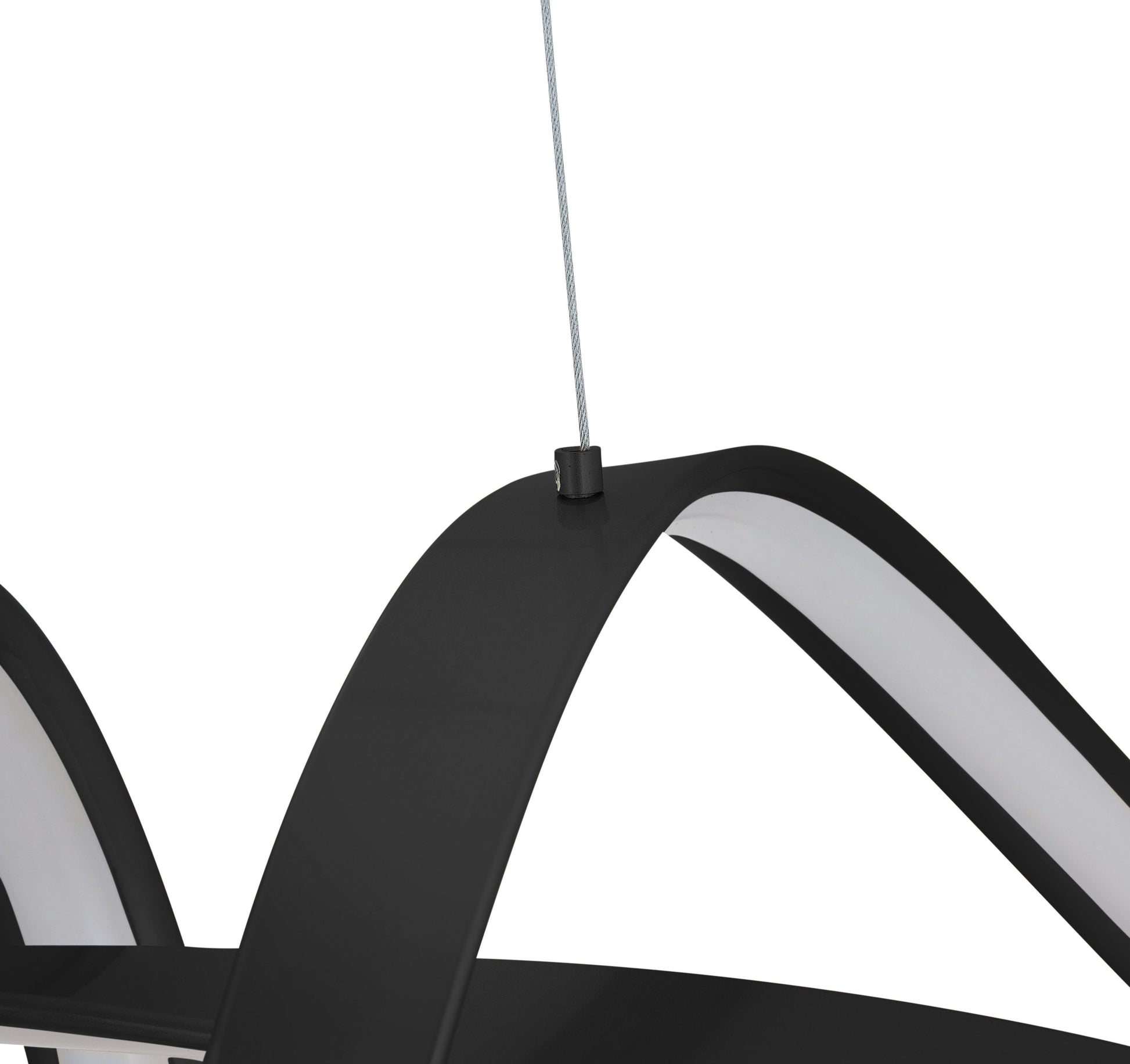 Bucharest Integrated LED Chandelier // Black - Disselt Designs