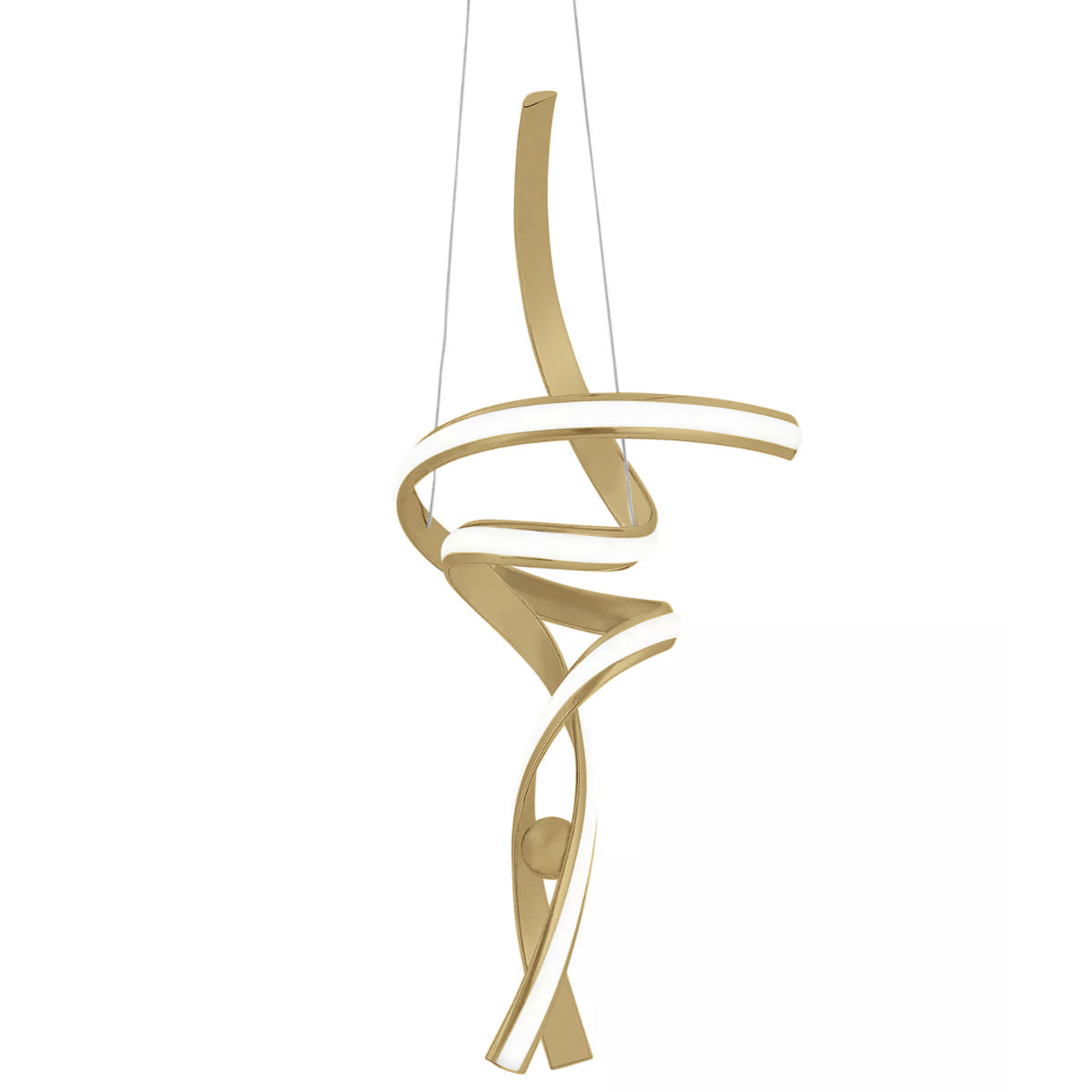 Hamburg LED Chandelier // Sandy Gold - Disselt Designs