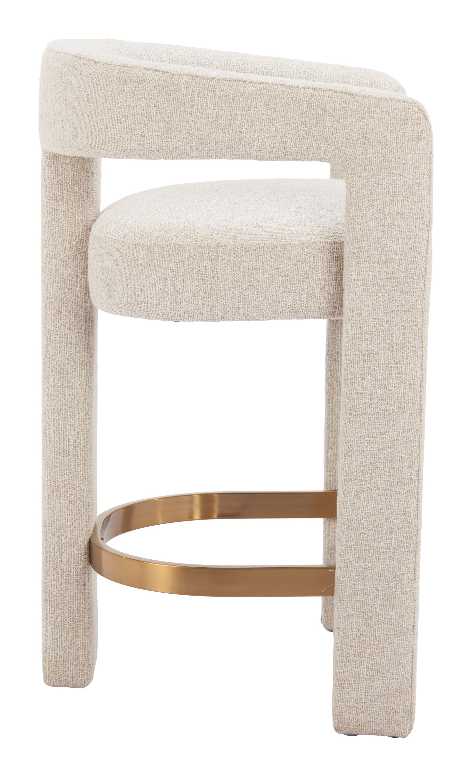Saiko Counter Stool Beige - Disselt Designs