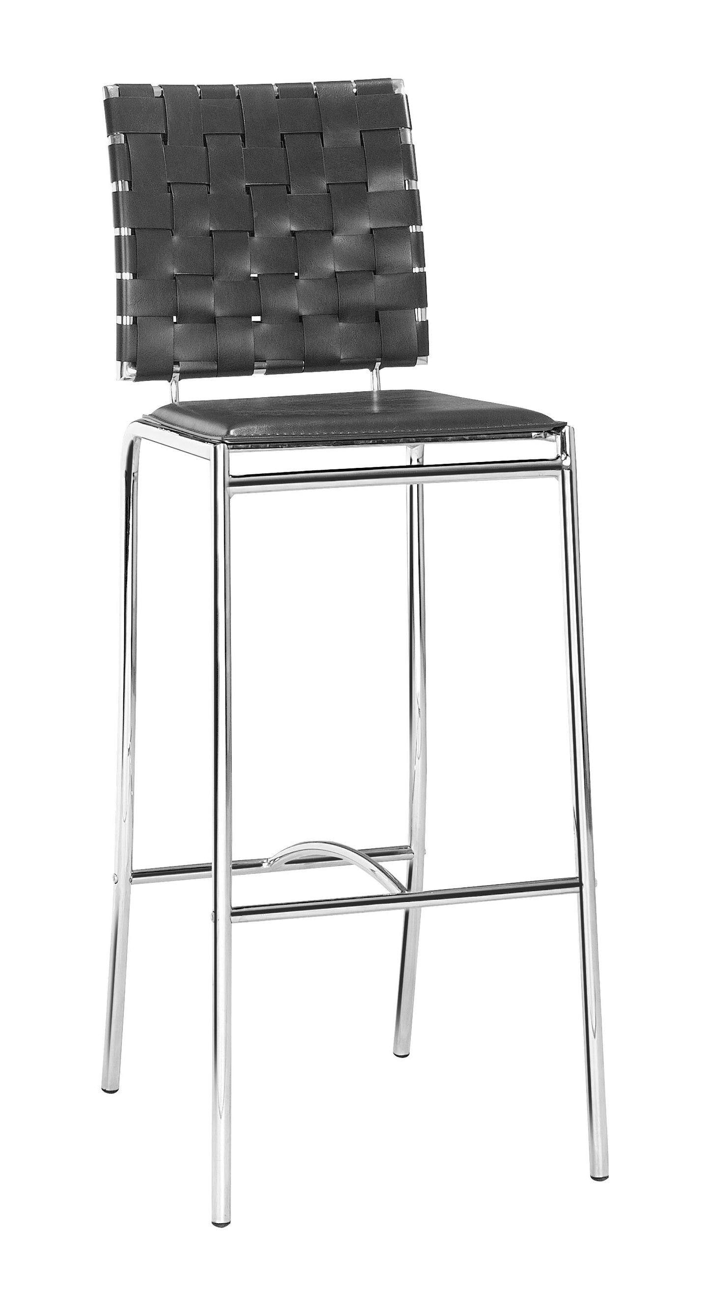 Criss Cross Barstool (Set of 2) Black - Disselt Designs