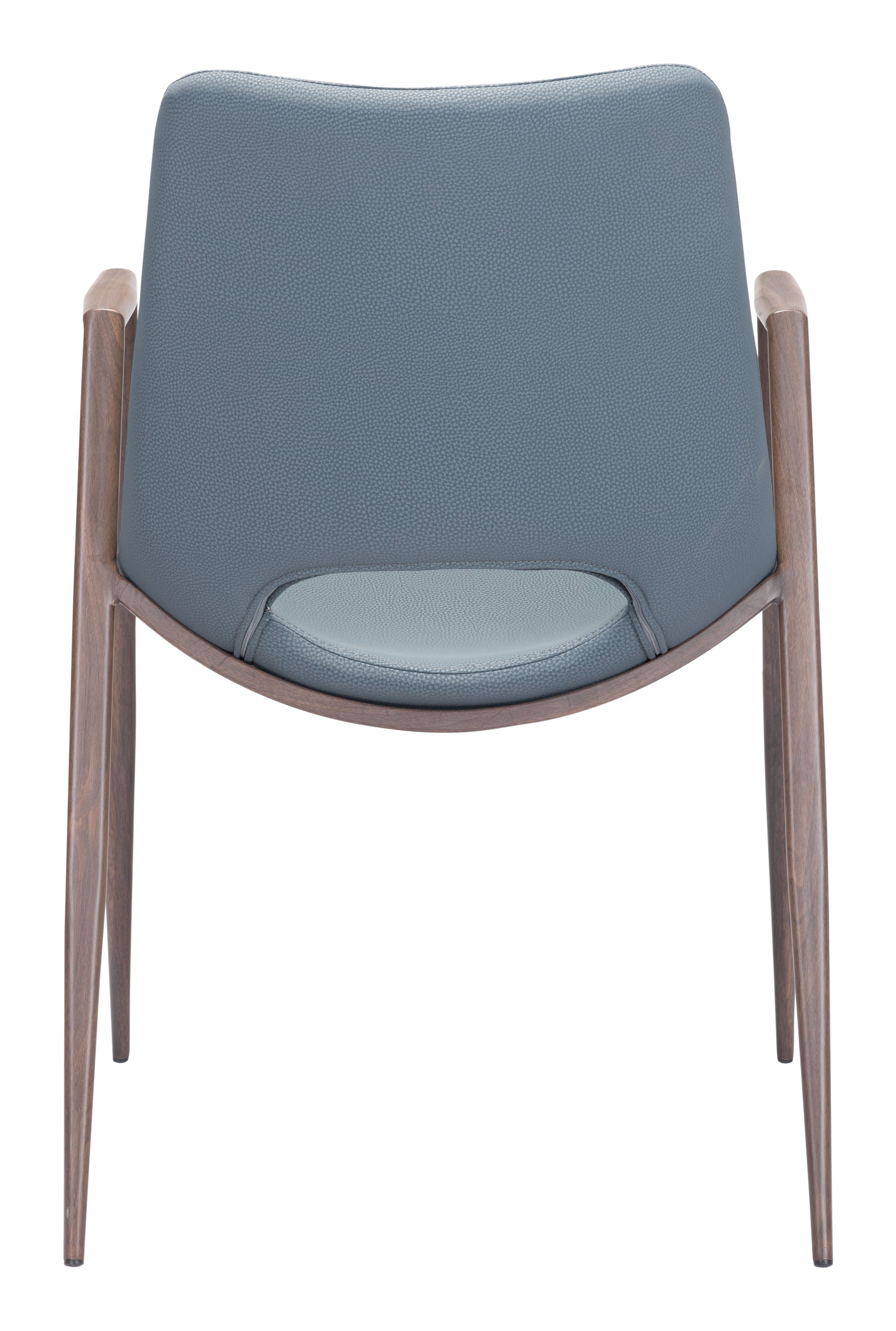 Desi Dining Chair (Set of 2) Azure Gray & Walnut - Disselt Designs