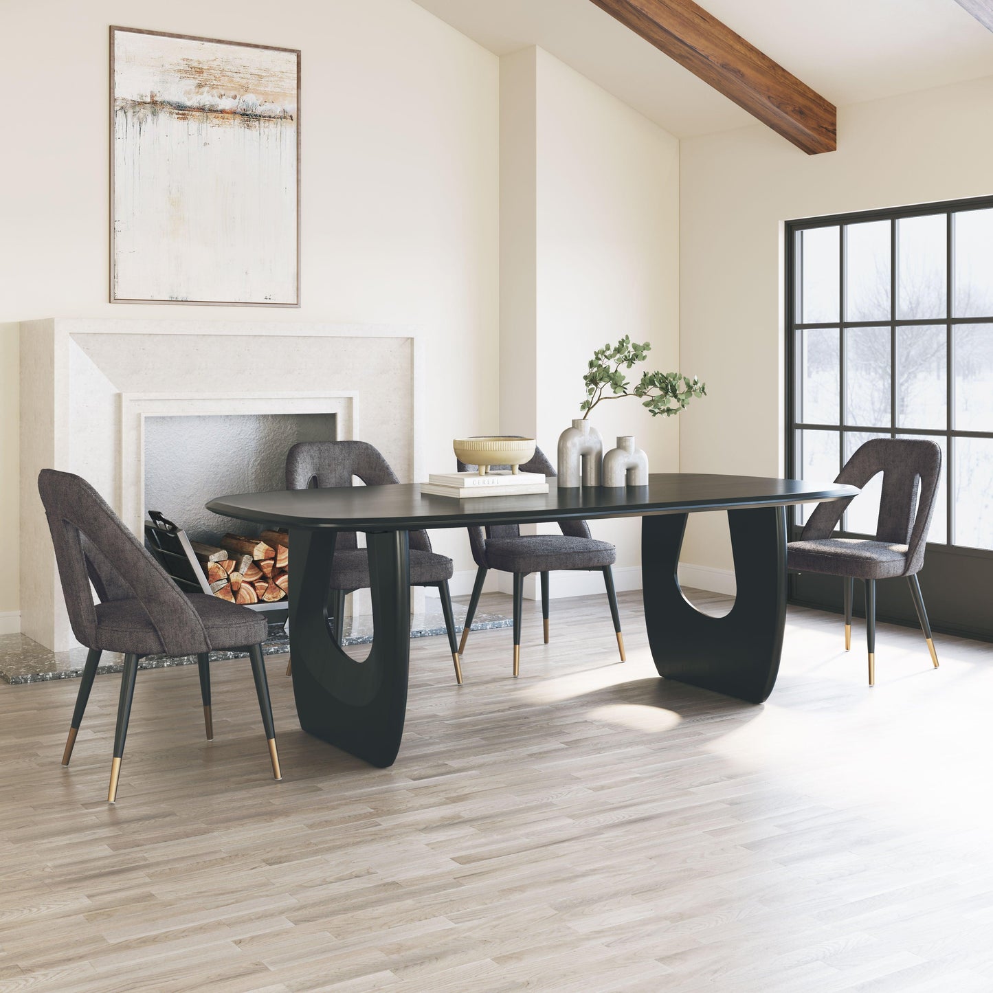 Artus Dining Chair Gray - Disselt Designs