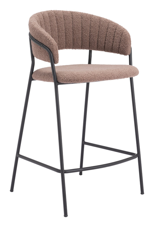 Josephine Counter Stool (Set of 2) Brown - Disselt Designs