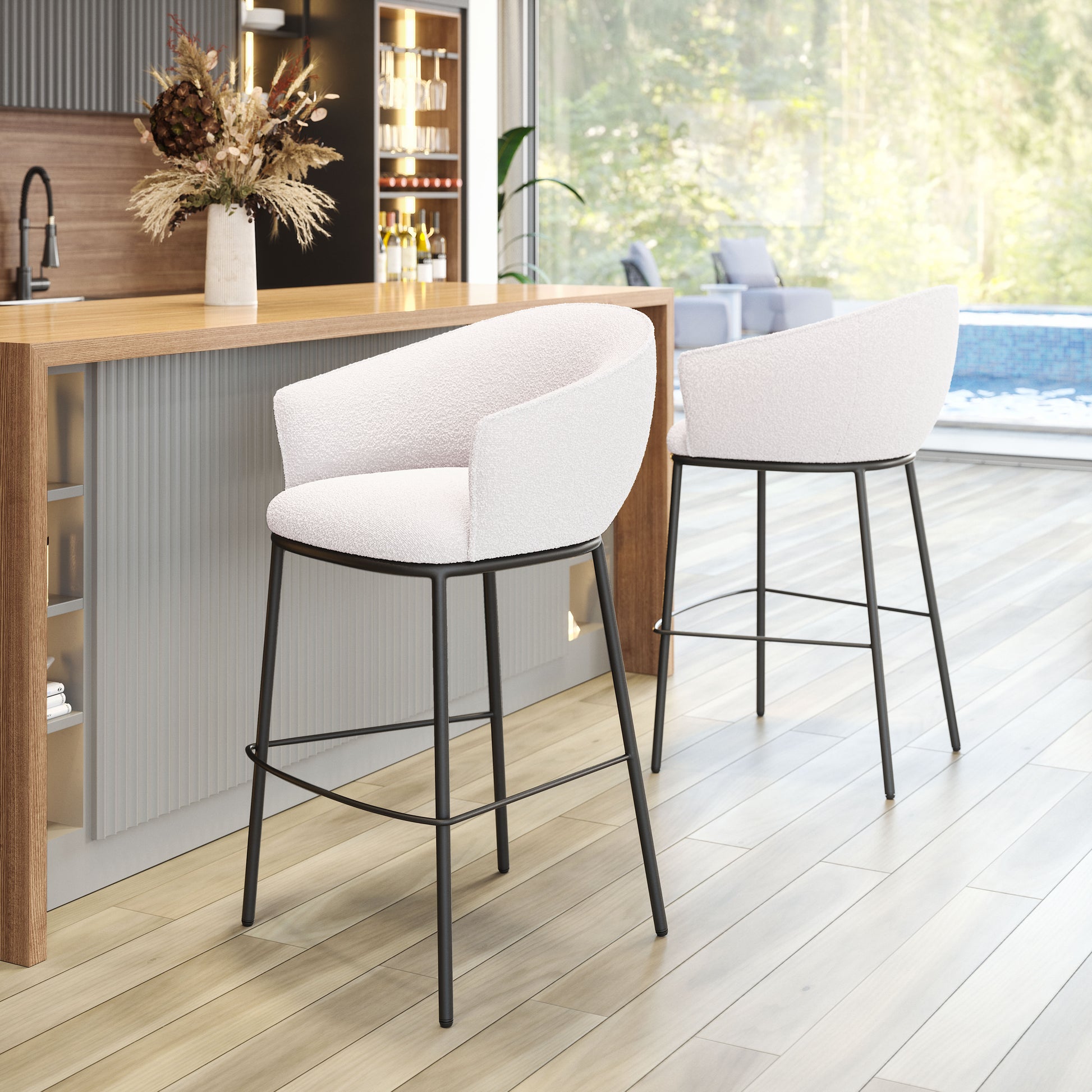 Essen Barstool Ivory - Disselt Designs