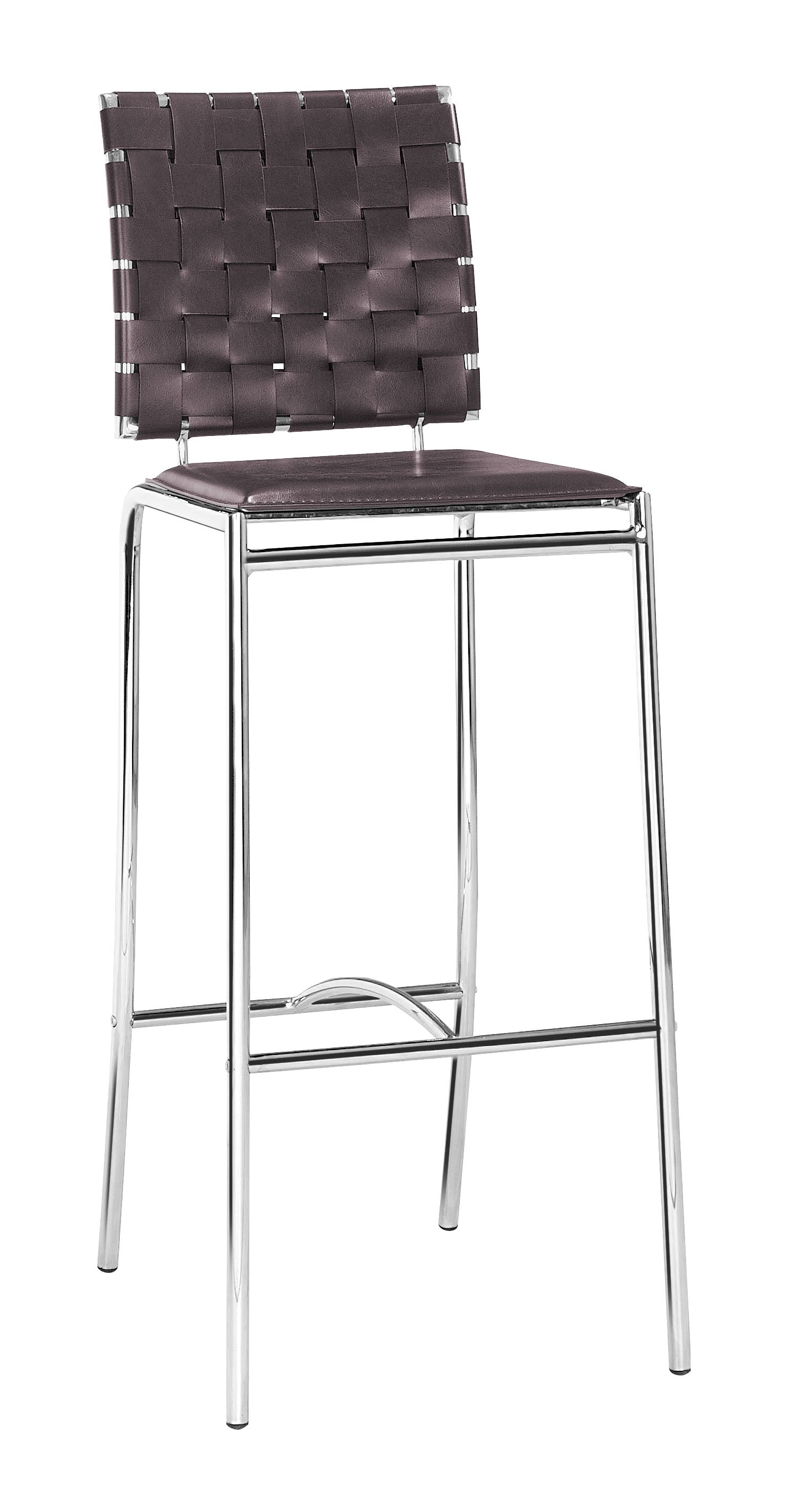 Criss Cross Barstool (Set of 2) Espresso - Disselt Designs