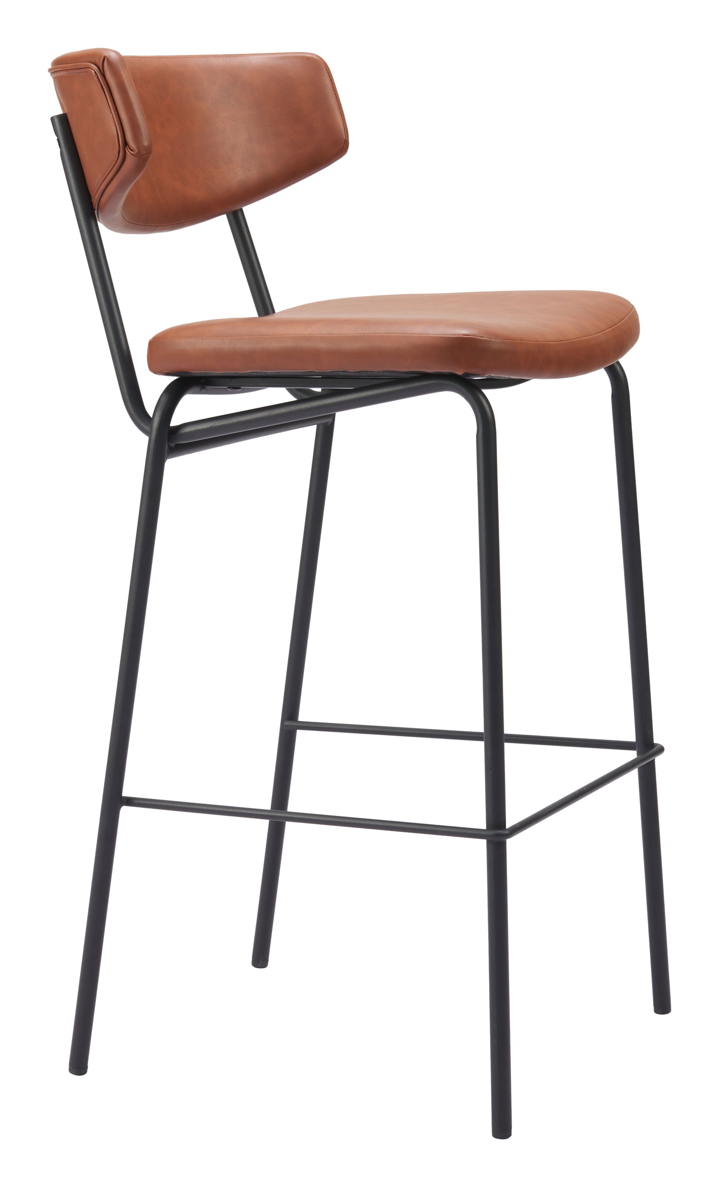 Charon Barstool (Set of 2) Vintage Brown - Disselt Designs
