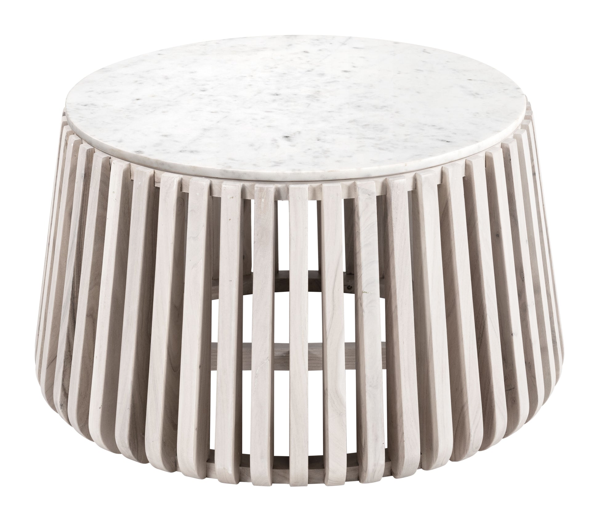Cyprus Coffee Table White & Whitewashed - Disselt Designs