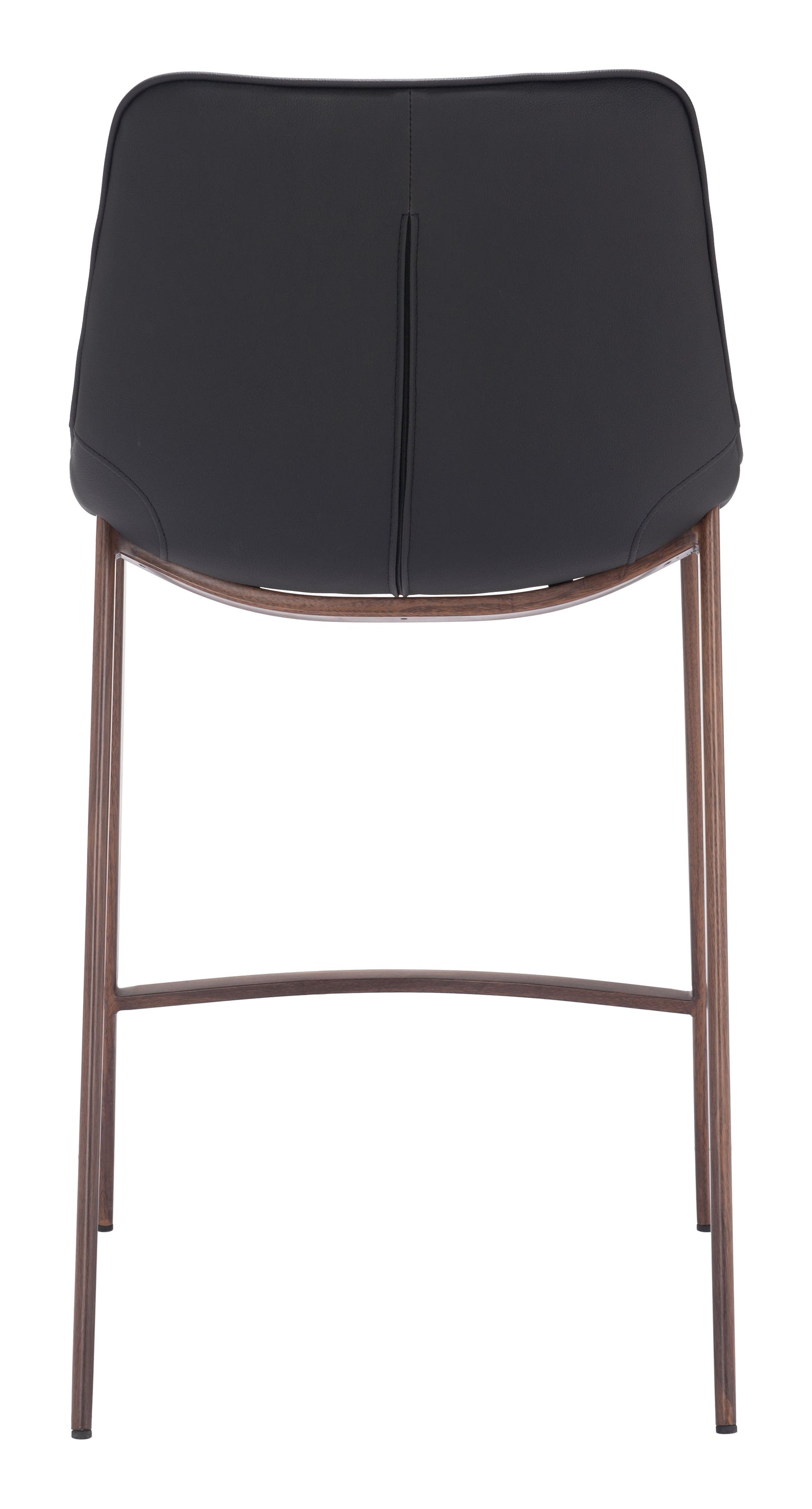 Magnus Counter Stool (Set of 2) Black & Walnut - Disselt Designs