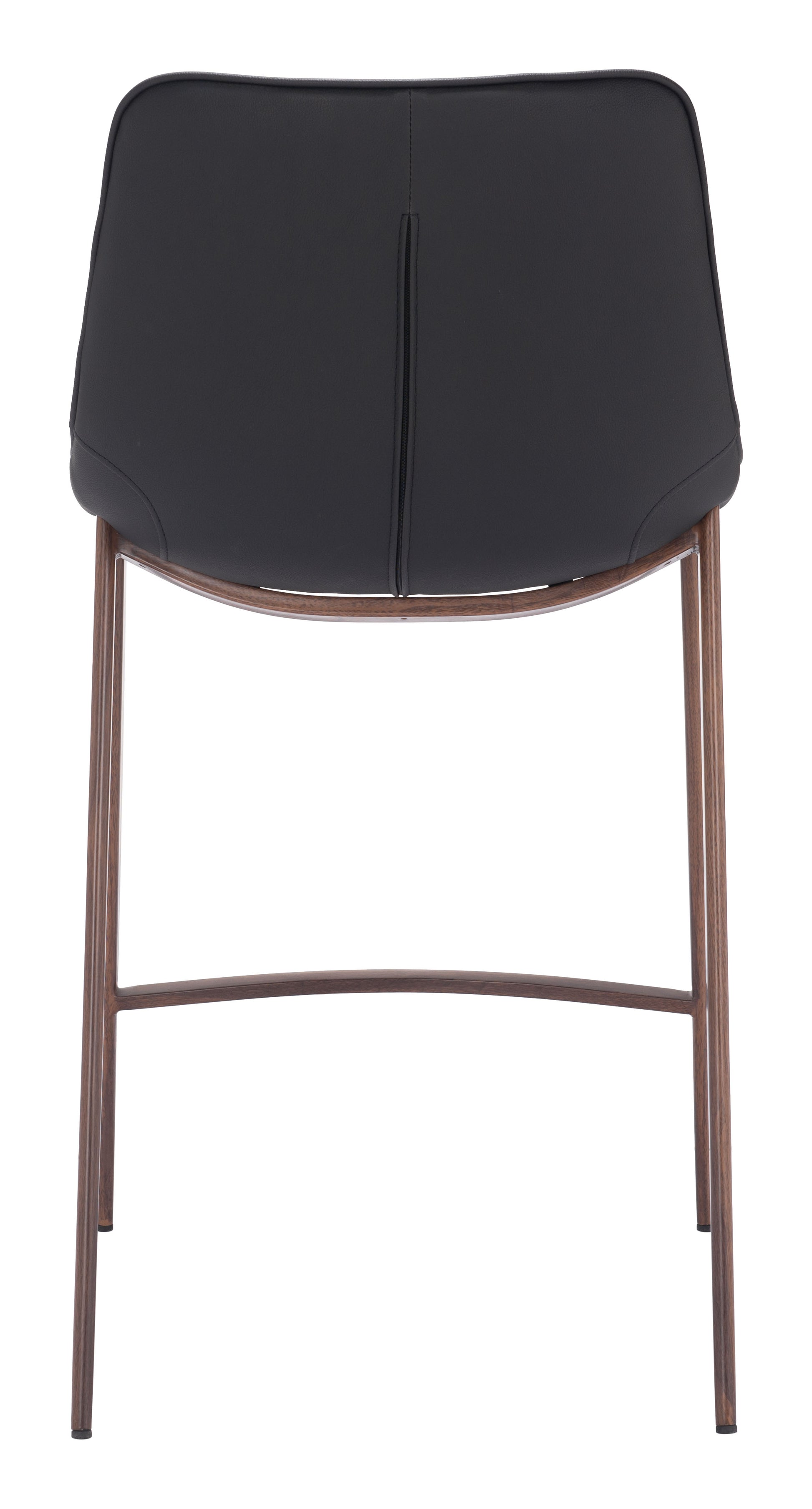 Magnus Counter Stool (Set of 2) Black & Walnut - Disselt Designs