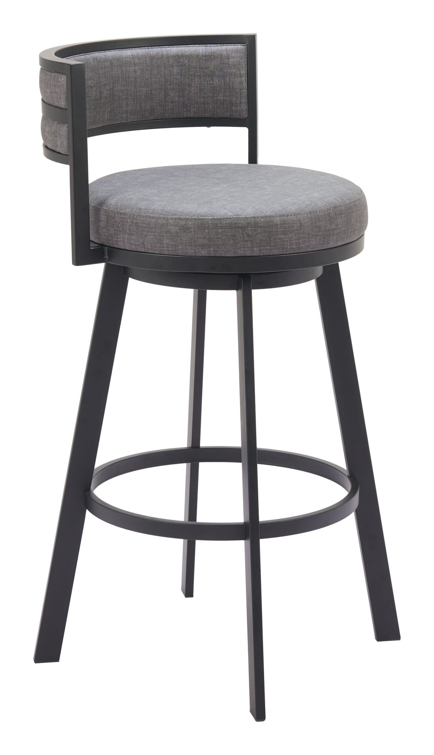Gimsby Swivel Barstool Gray - Disselt Designs