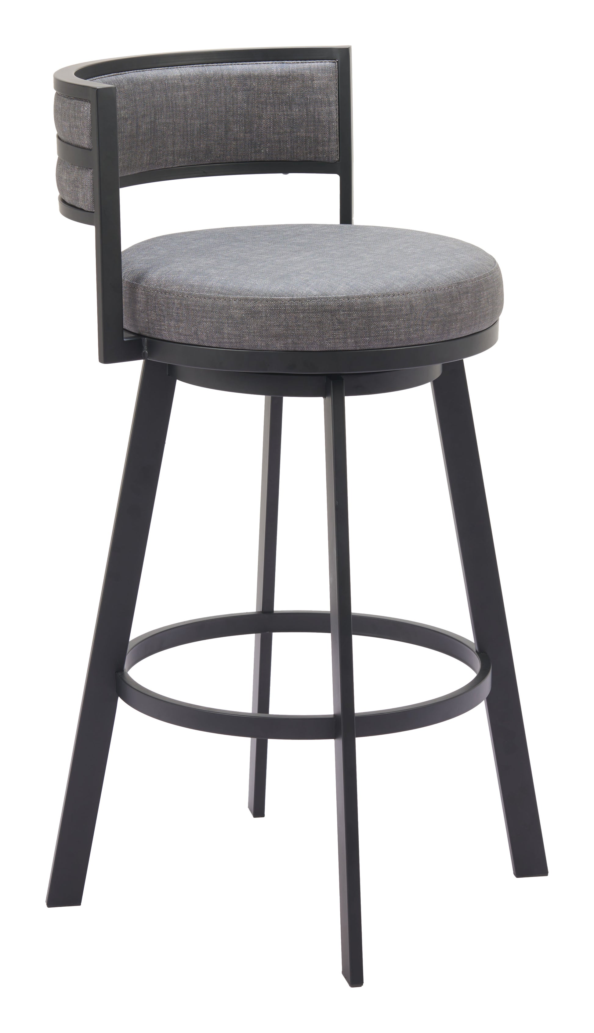 Gimsby Swivel Barstool Gray - Disselt Designs