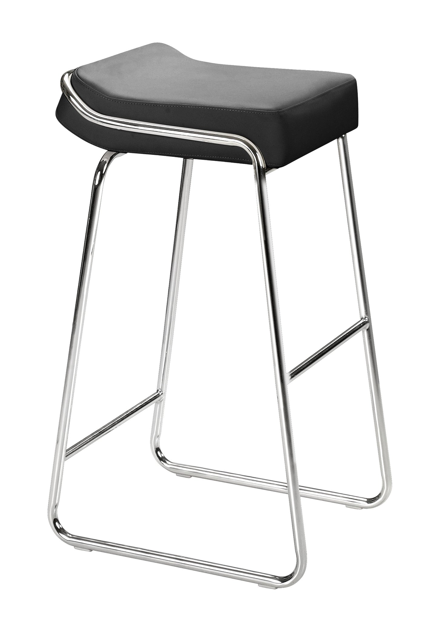 Wedge Barstool (Set of 2) Black - Disselt Designs