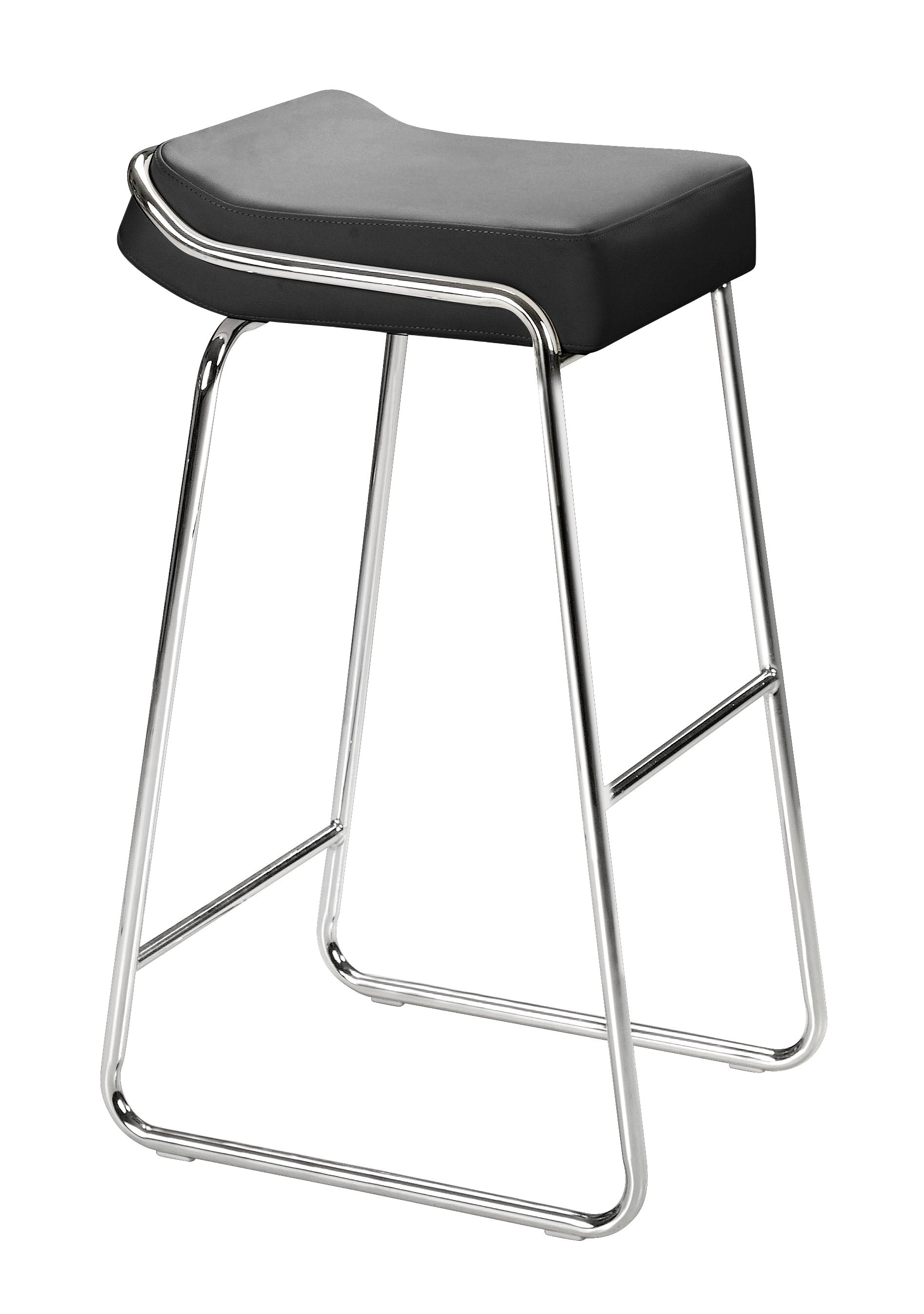 Wedge Barstool (Set of 2) Black - Disselt Designs