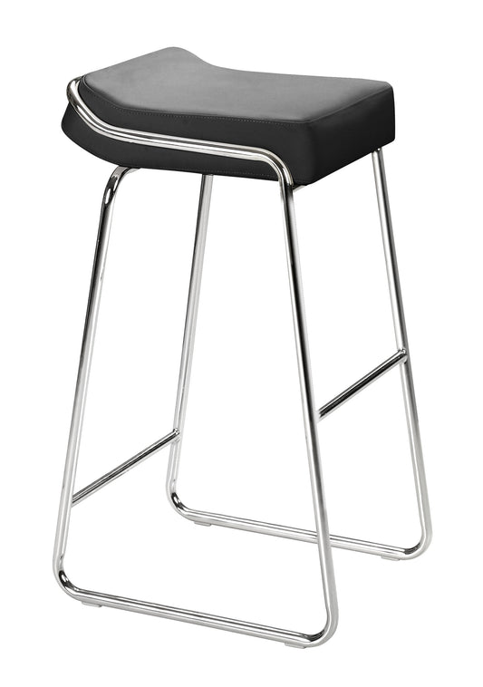 Wedge Barstool (Set of 2) Black - Disselt Designs