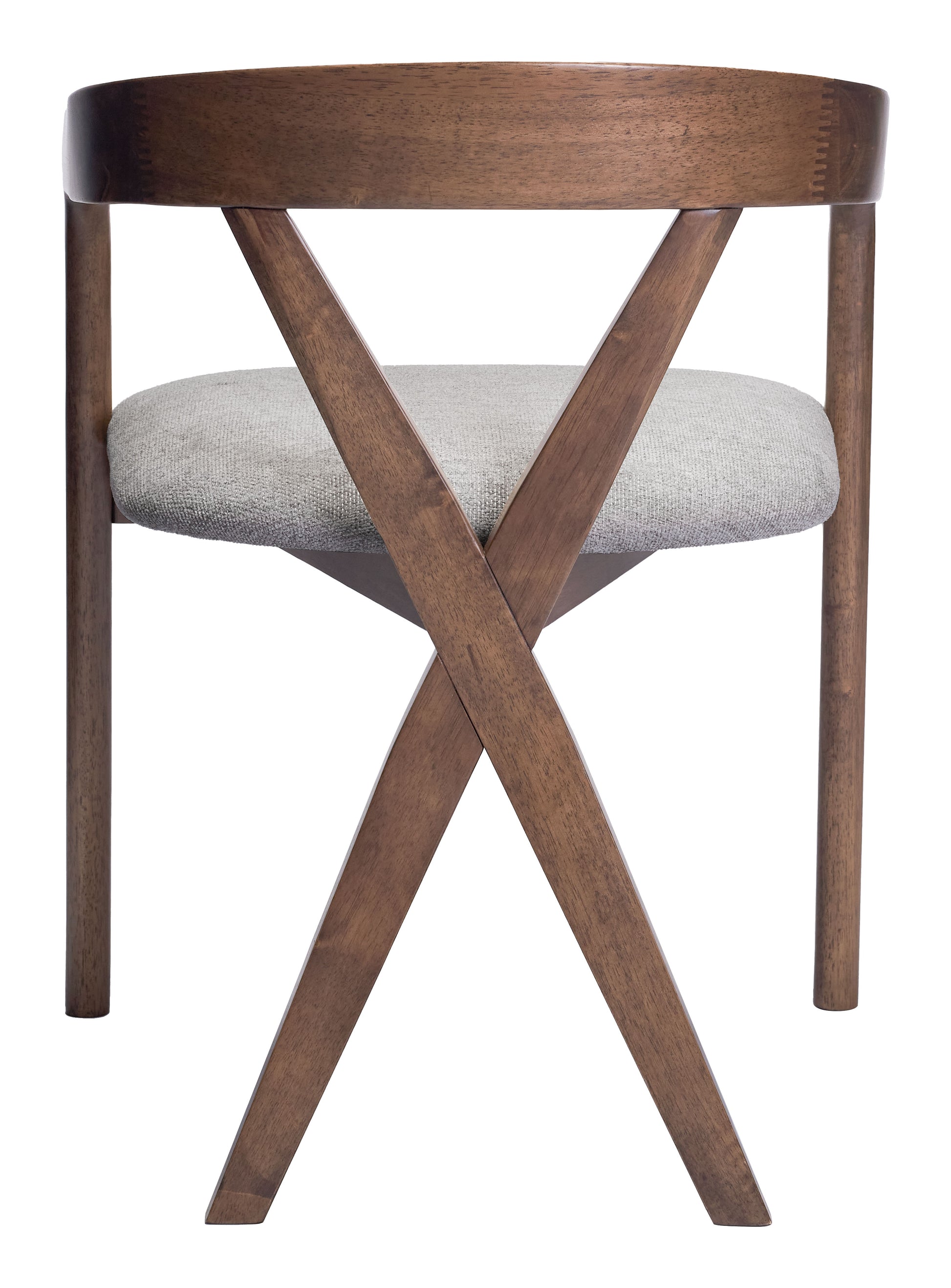 Cairo Dining Chair Dove Gray & Walnut - Disselt Designs