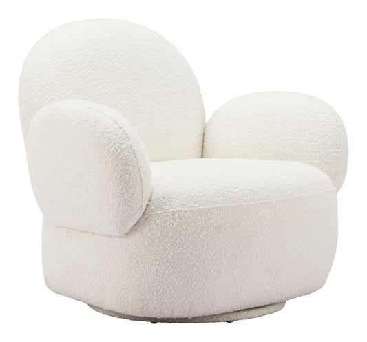 Pilka Swivel Chair White - Disselt Designs