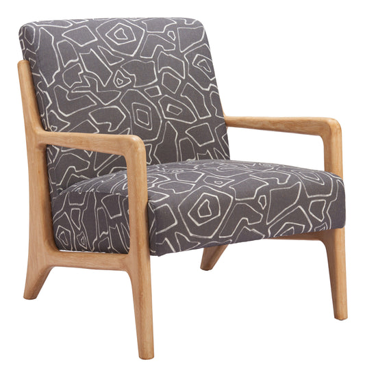 Runa Accent Chair Gray & Natural - Disselt Designs