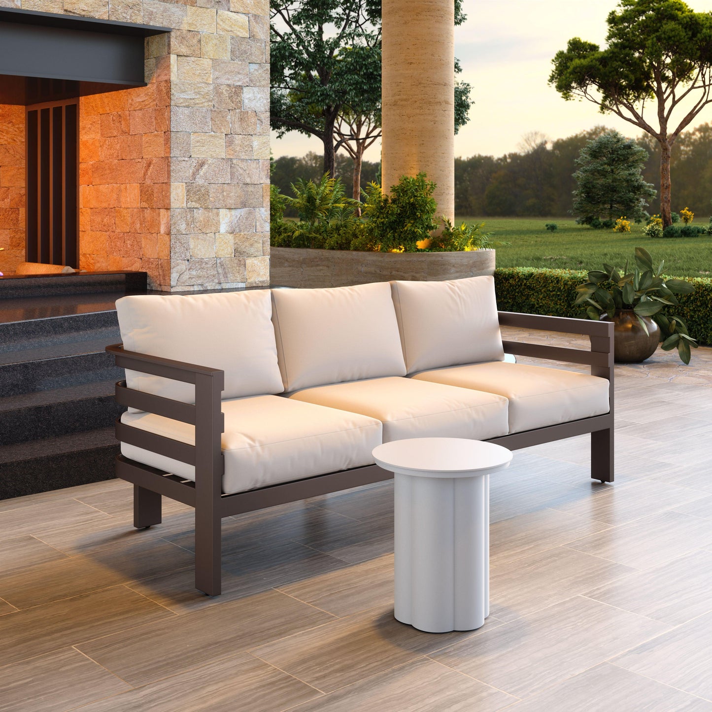 Bal Harbor Sofa White - Disselt Designs