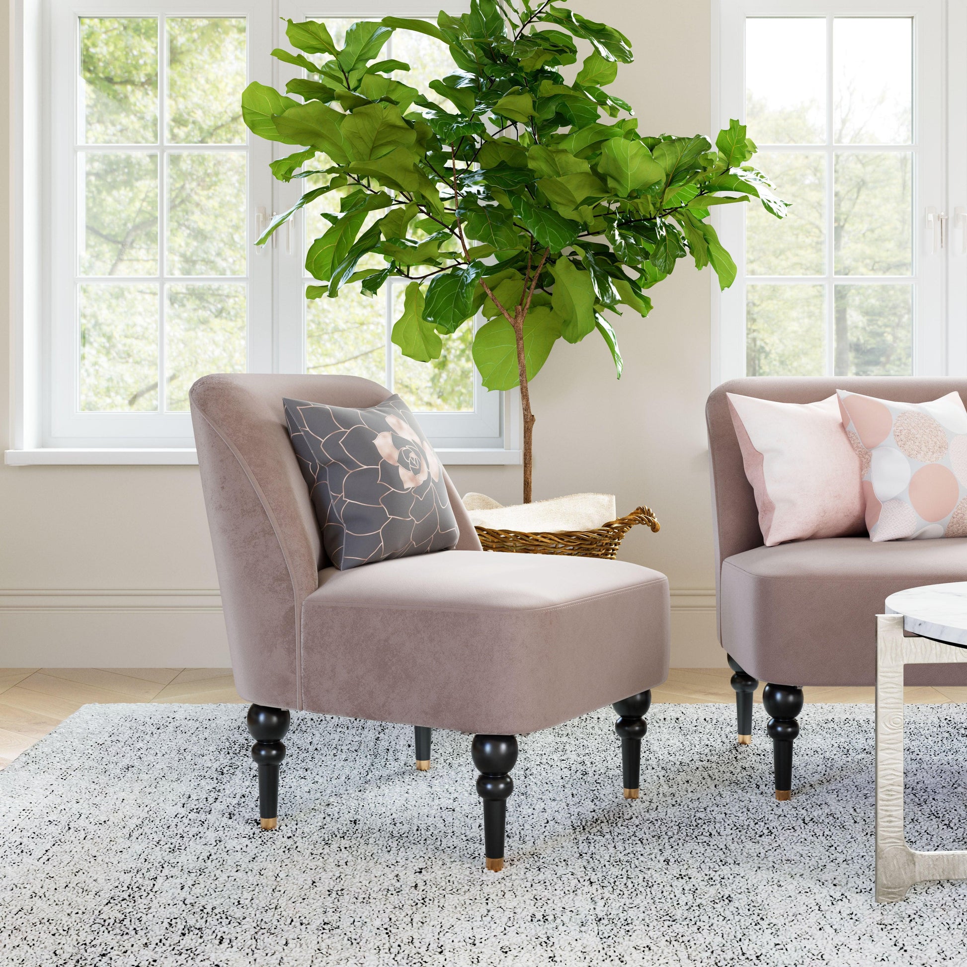 Bintulu Accent Chair Taupe - Disselt Designs