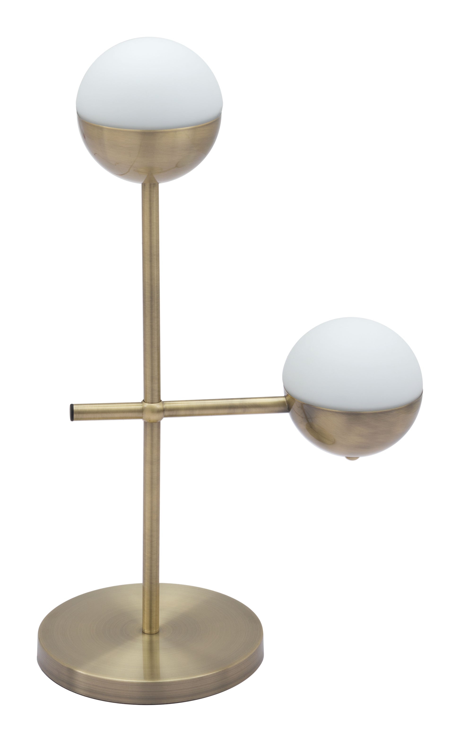 Waterloo Table Lamp White & Bronze - Disselt Designs