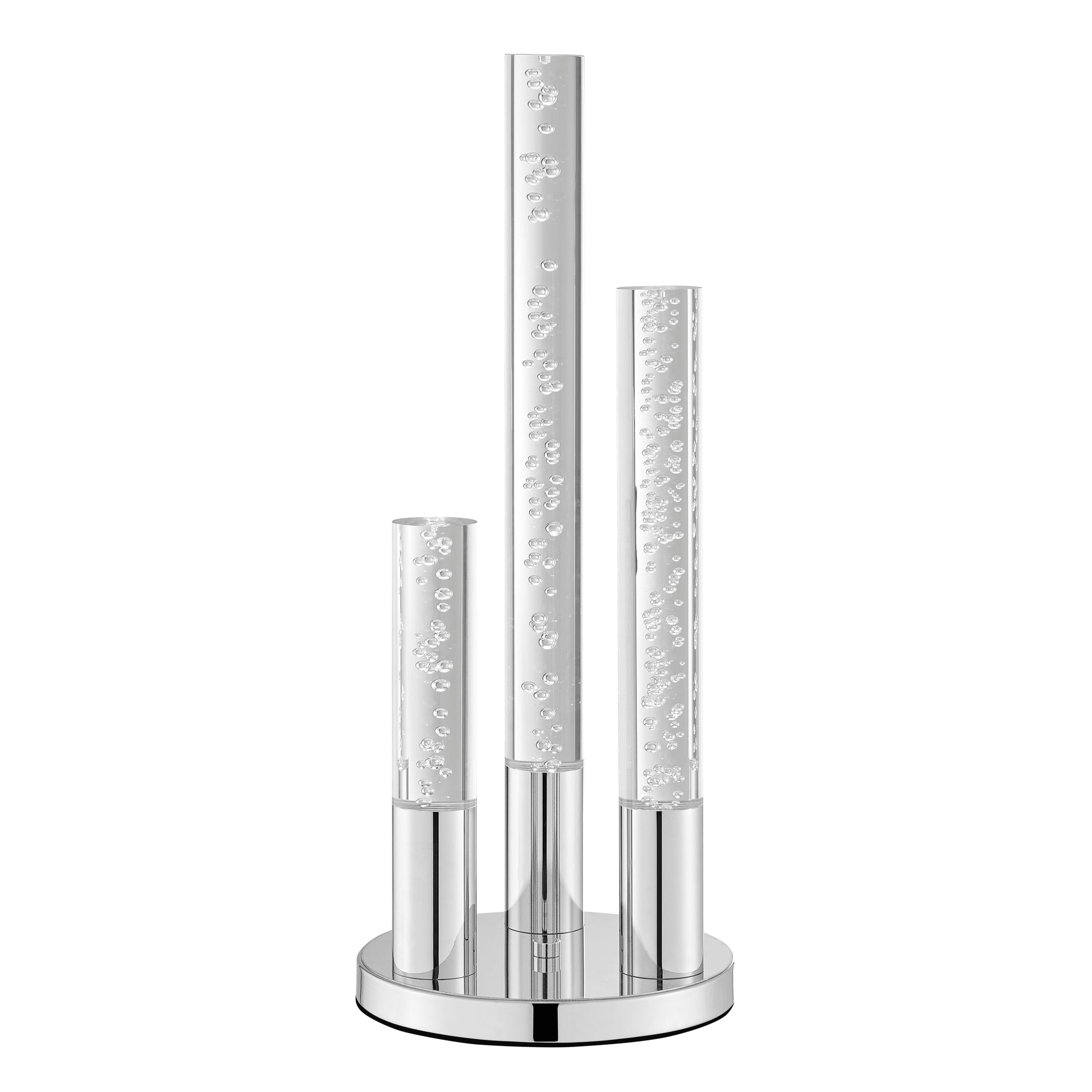 Acrylic Cylinders with Touch Switch Table Lamp // 3 Light - Disselt Designs