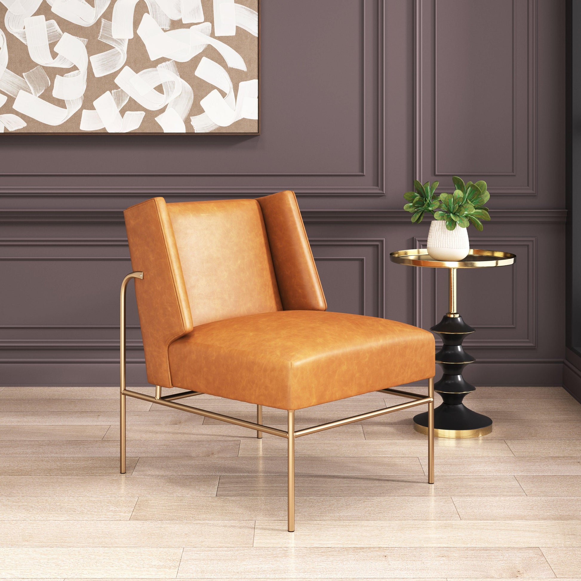 Atlanta Accent Chair Brown - Disselt Designs