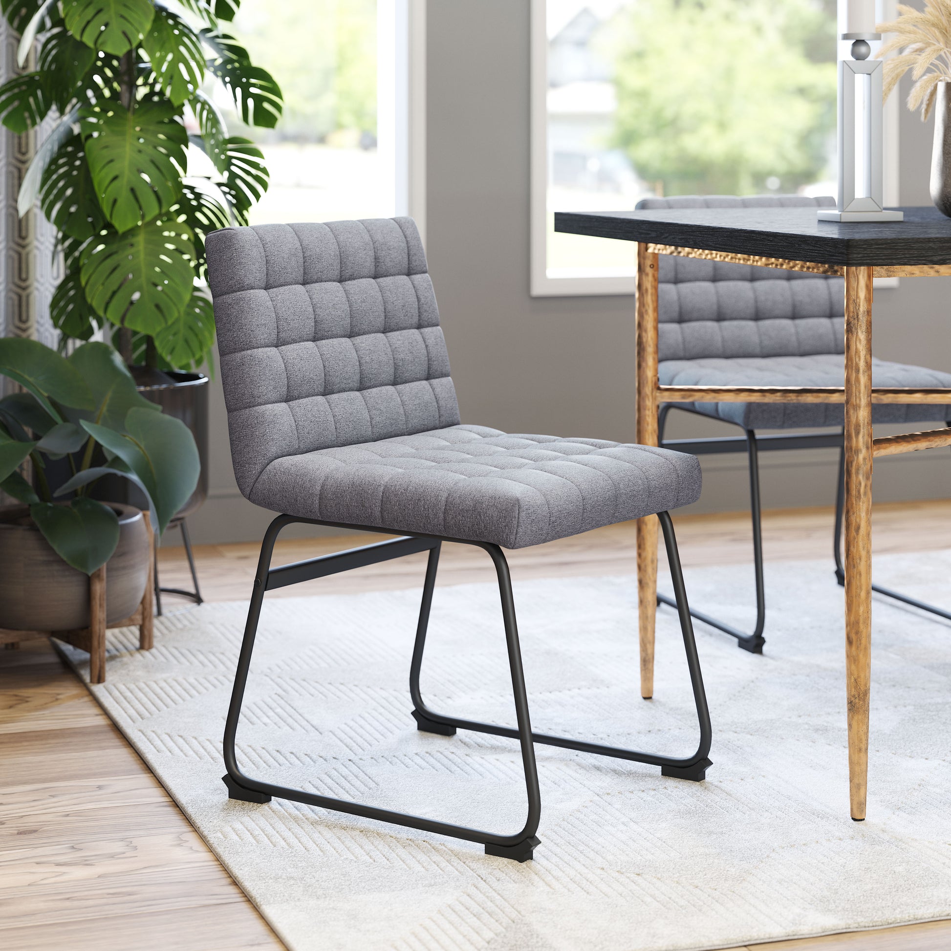 Pago Dining Chair (Set of 2) Gray - Disselt Designs