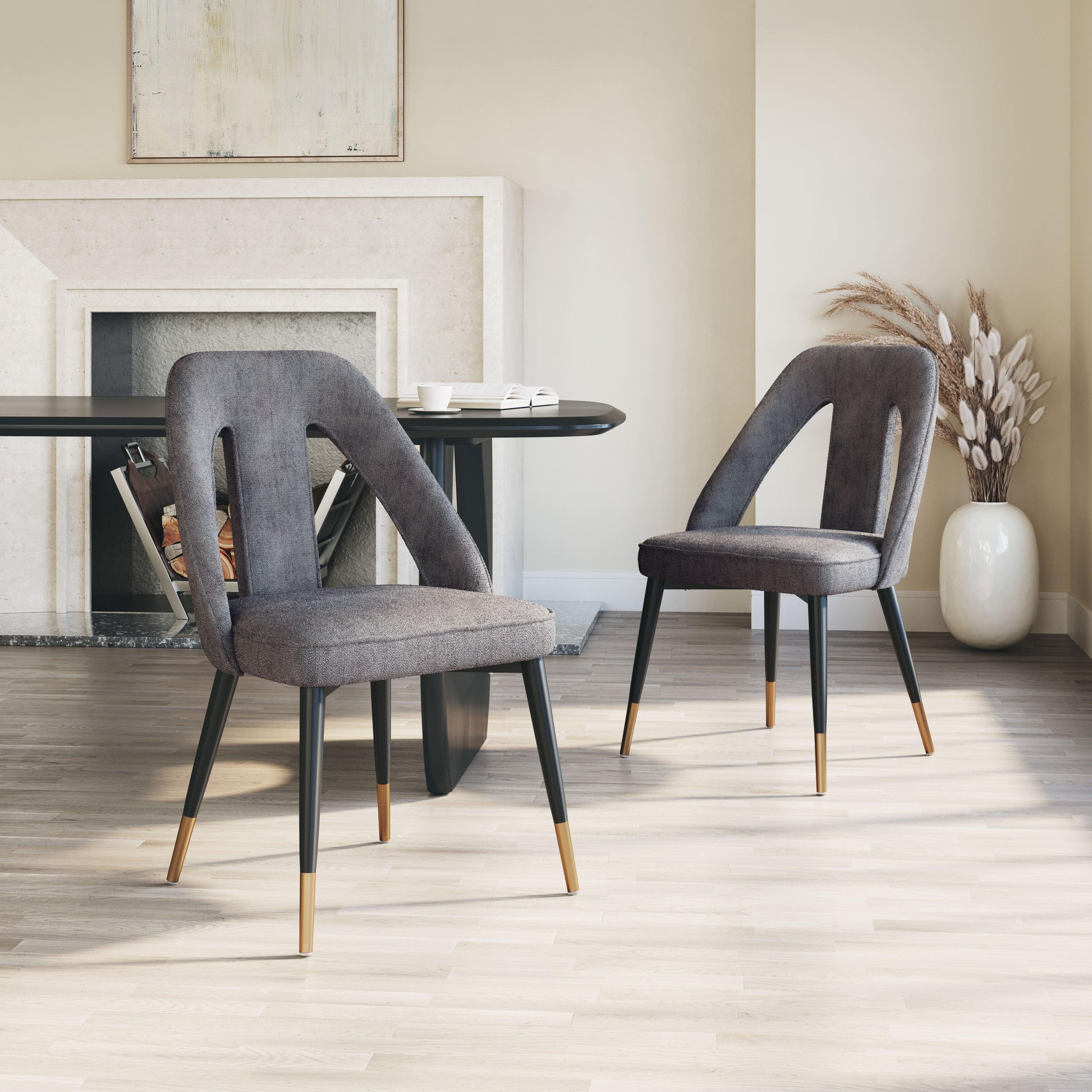 Artus Dining Chair Gray - Disselt Designs