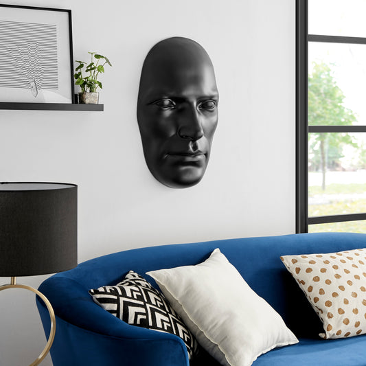 Sumerian Masculine Face // Matte Black - Disselt Designs
