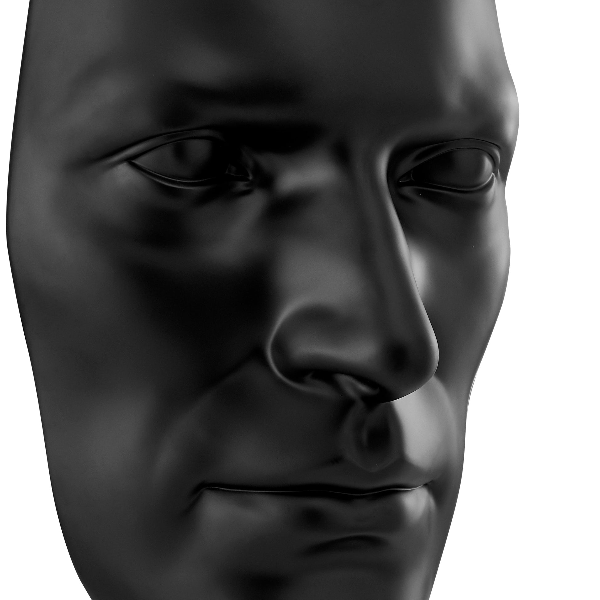 Sumerian Masculine Face // Matte Black - Disselt Designs