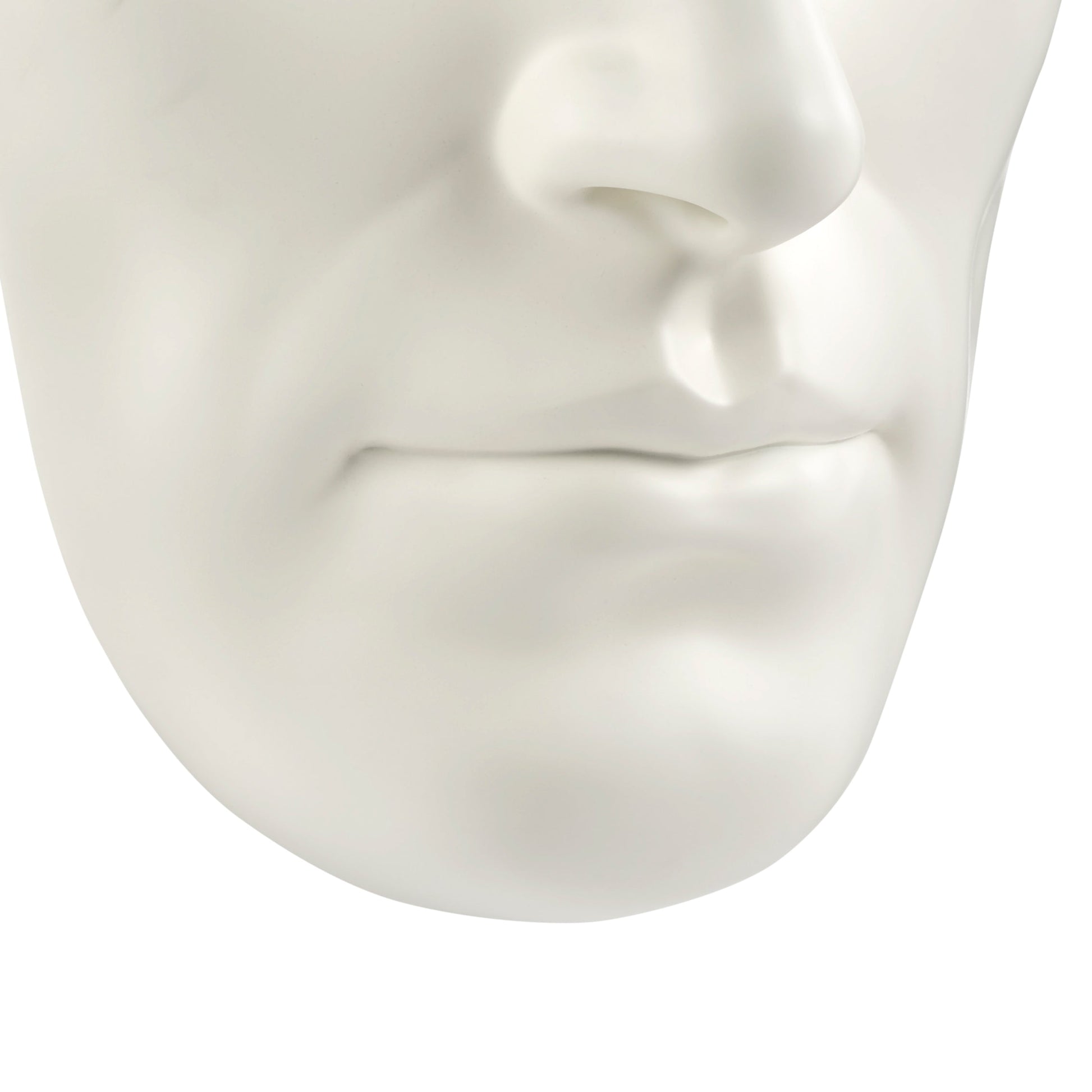 Sumerian Masculine Face // Matte White - Disselt Designs