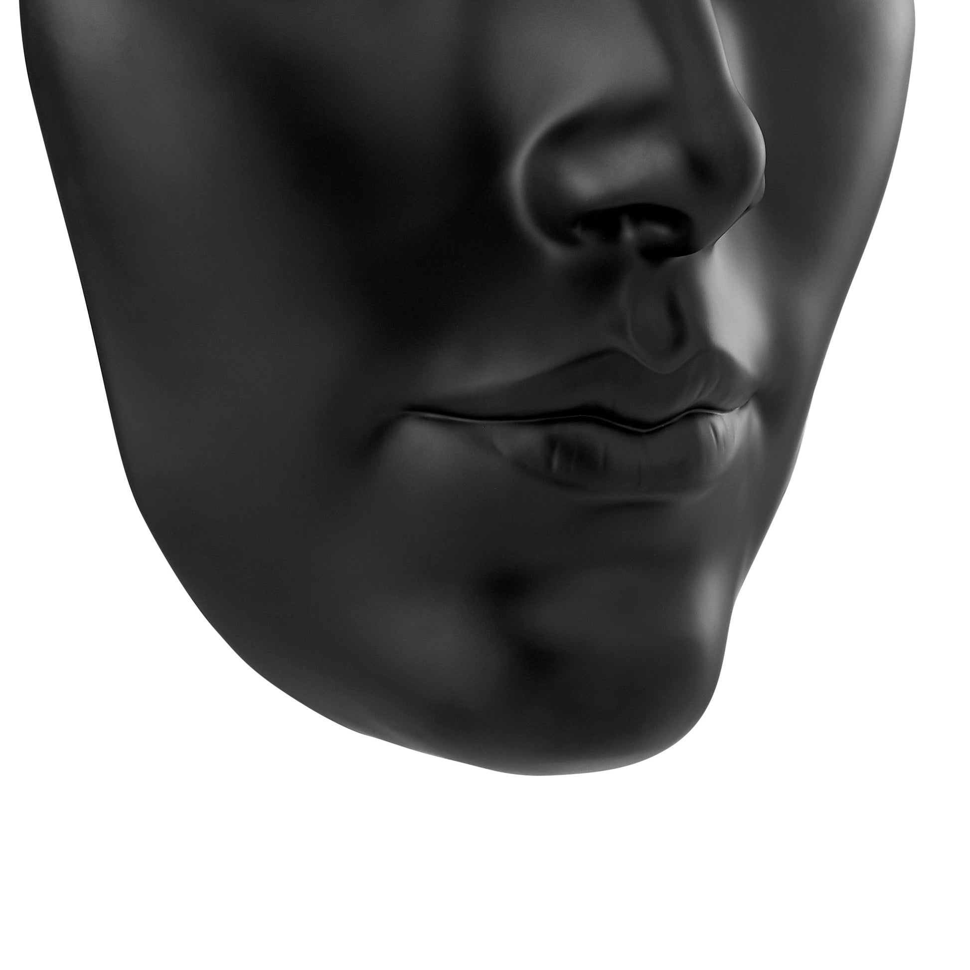 Sumerian Feminine Face // Matte Black - Disselt Designs
