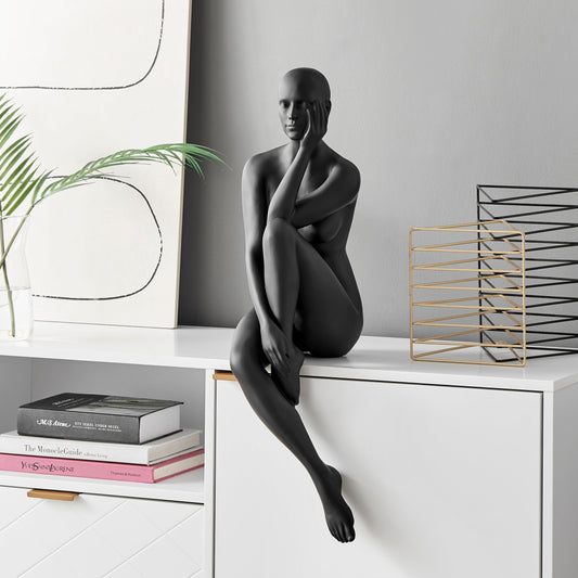 Antoinette Doll Sculpture // Matte Black - Disselt Designs