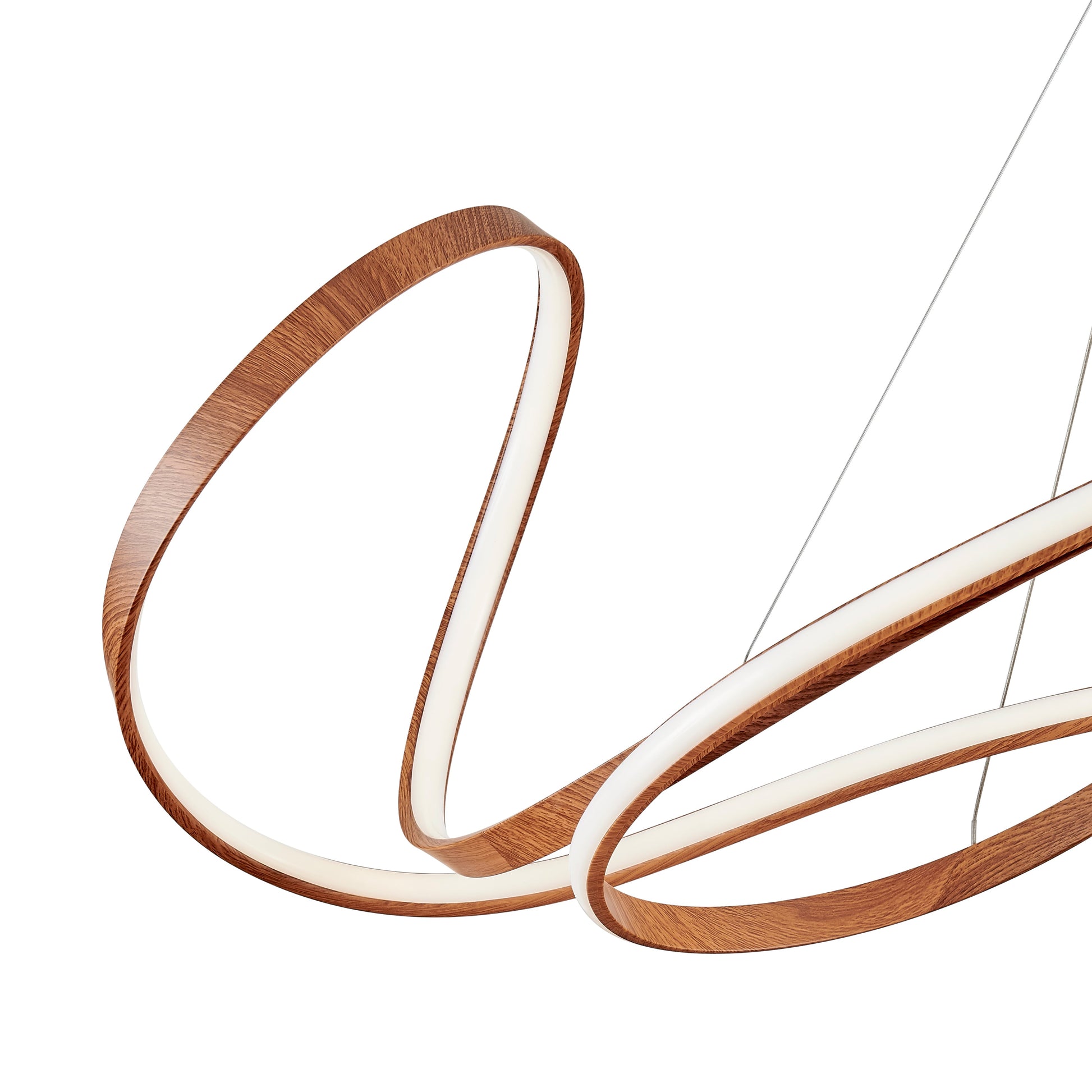 Moscow LED Chandelier // Light Wood - Disselt Designs
