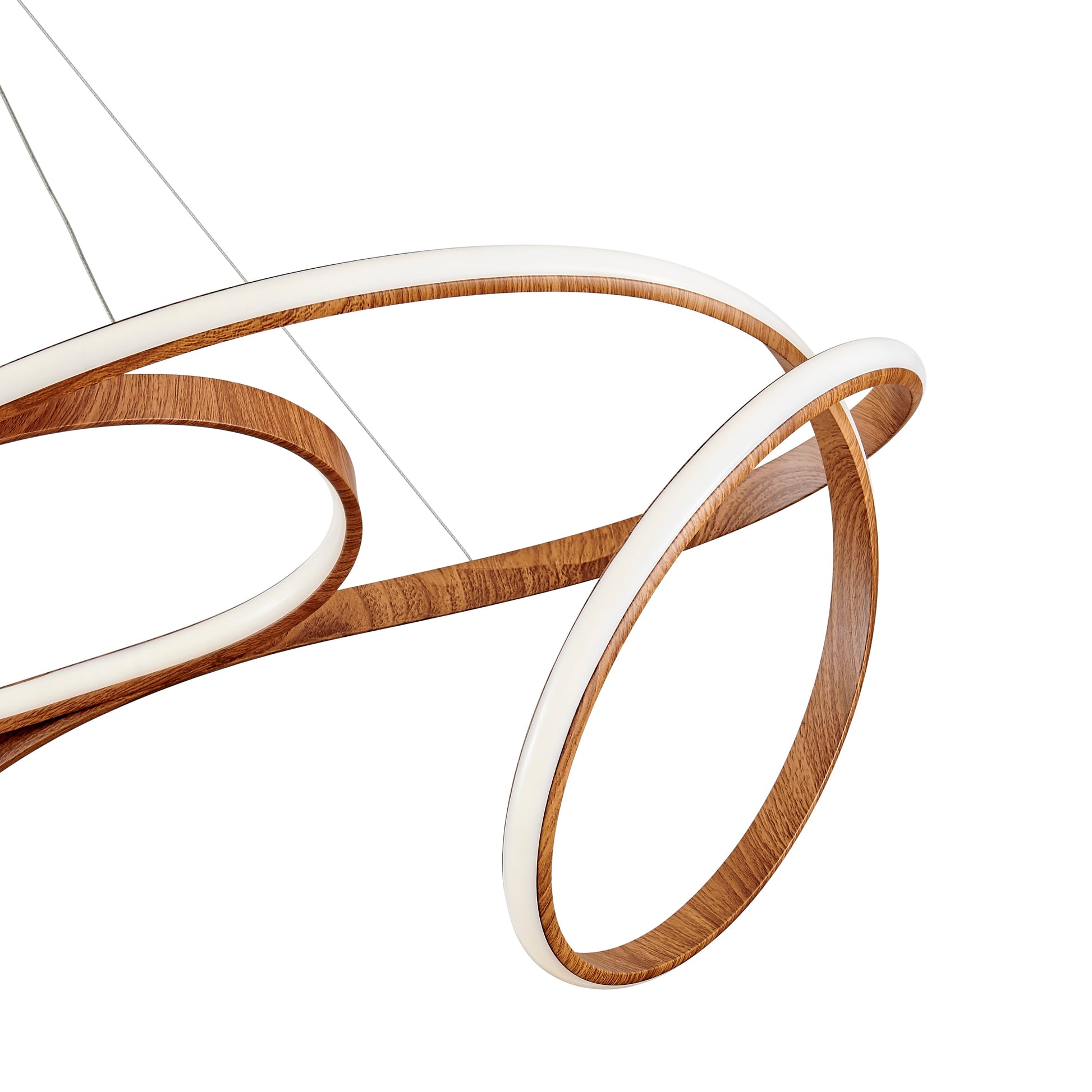 Moscow LED Chandelier // Light Wood - Disselt Designs